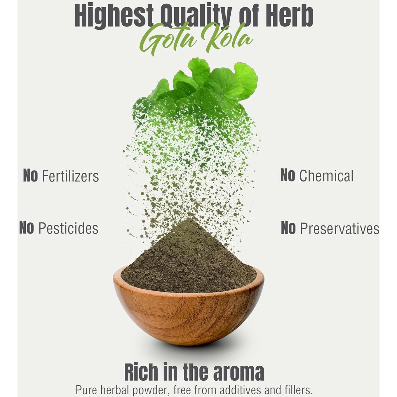 Polvo de Gotu Kola Herbsforever 230g | Centella Asiática Vegano