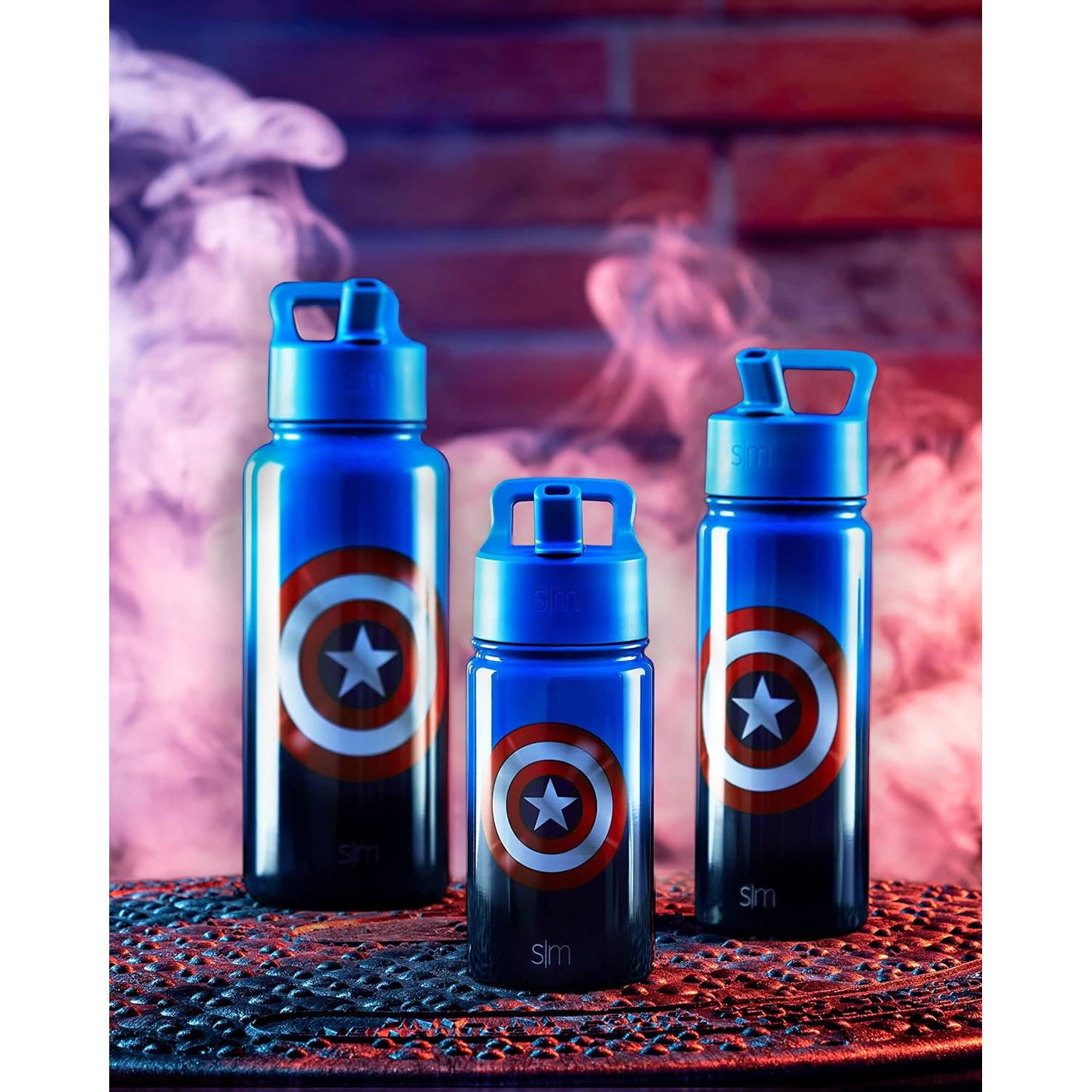 Botella de Agua Simple Modern 14oz Capitán América Aislada