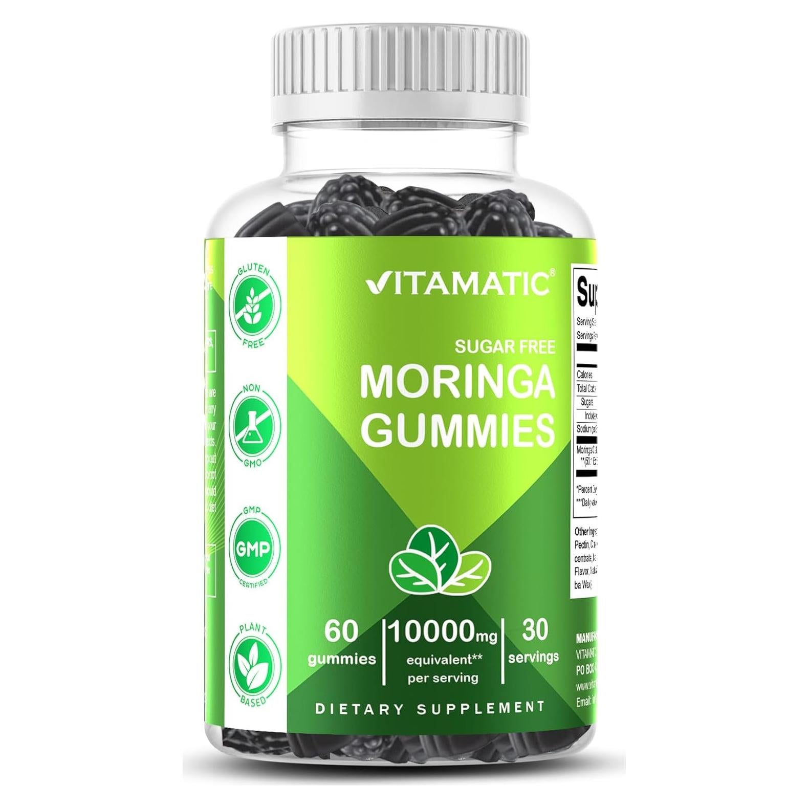 Gomitas Veganas de Moringa Vitamatic 60 Unidades Sin Azúcar