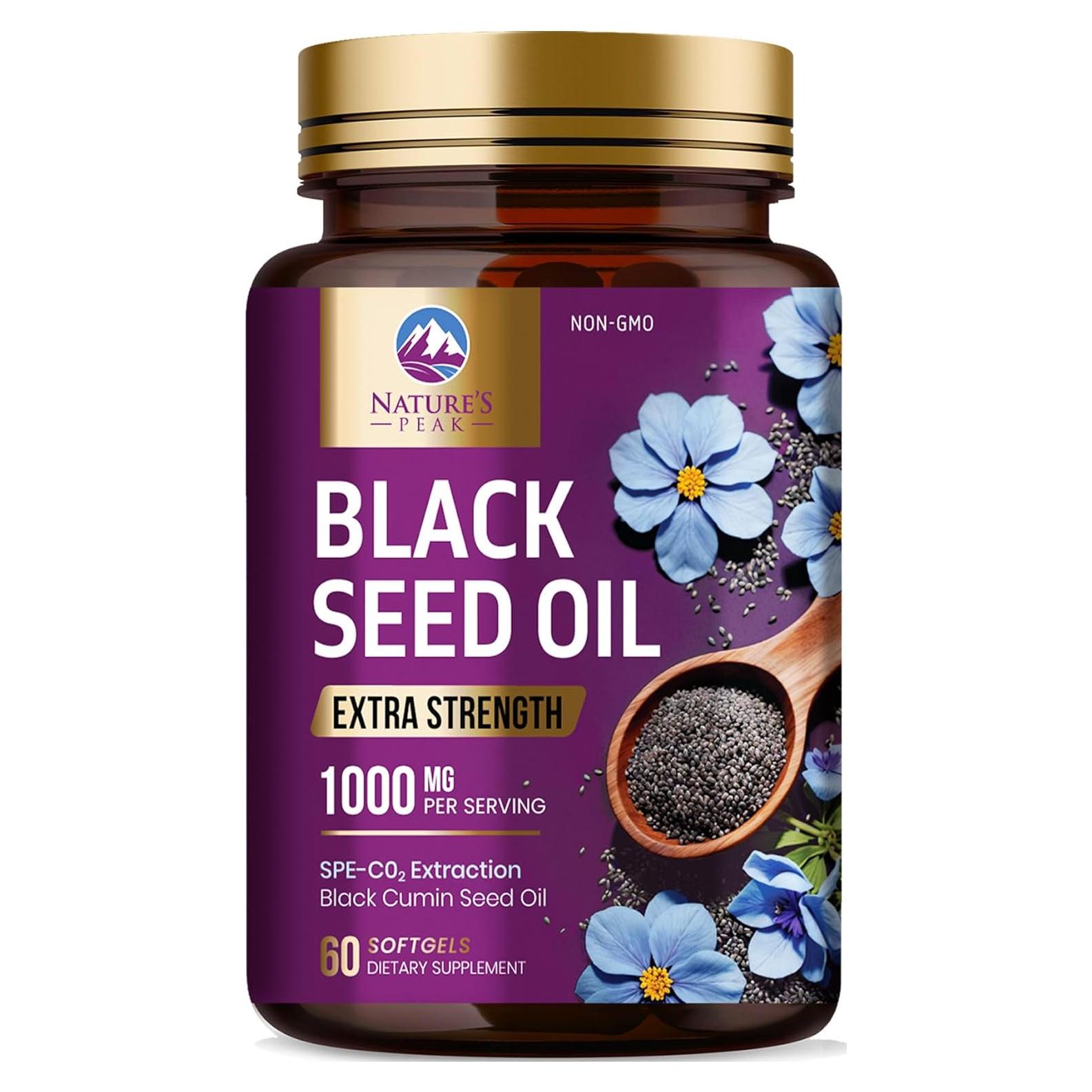 Aceite de Semilla Negra 1000mg Nature's Peak - 60 Softgels