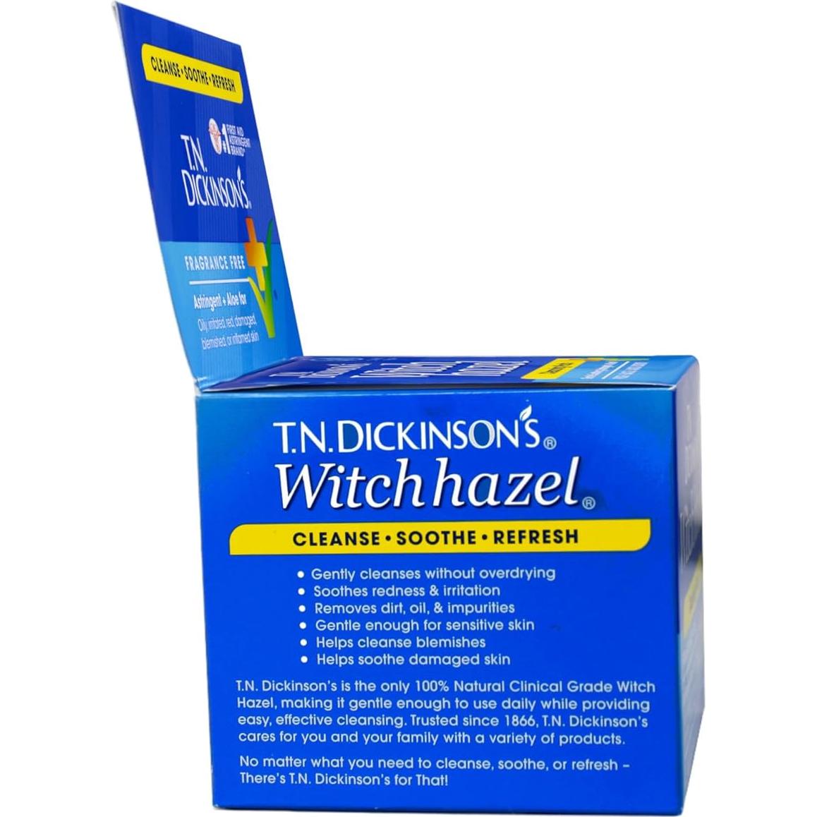 Toallitas Limpiadoras T.N. Dickinson's con Aloe 60 Unidades