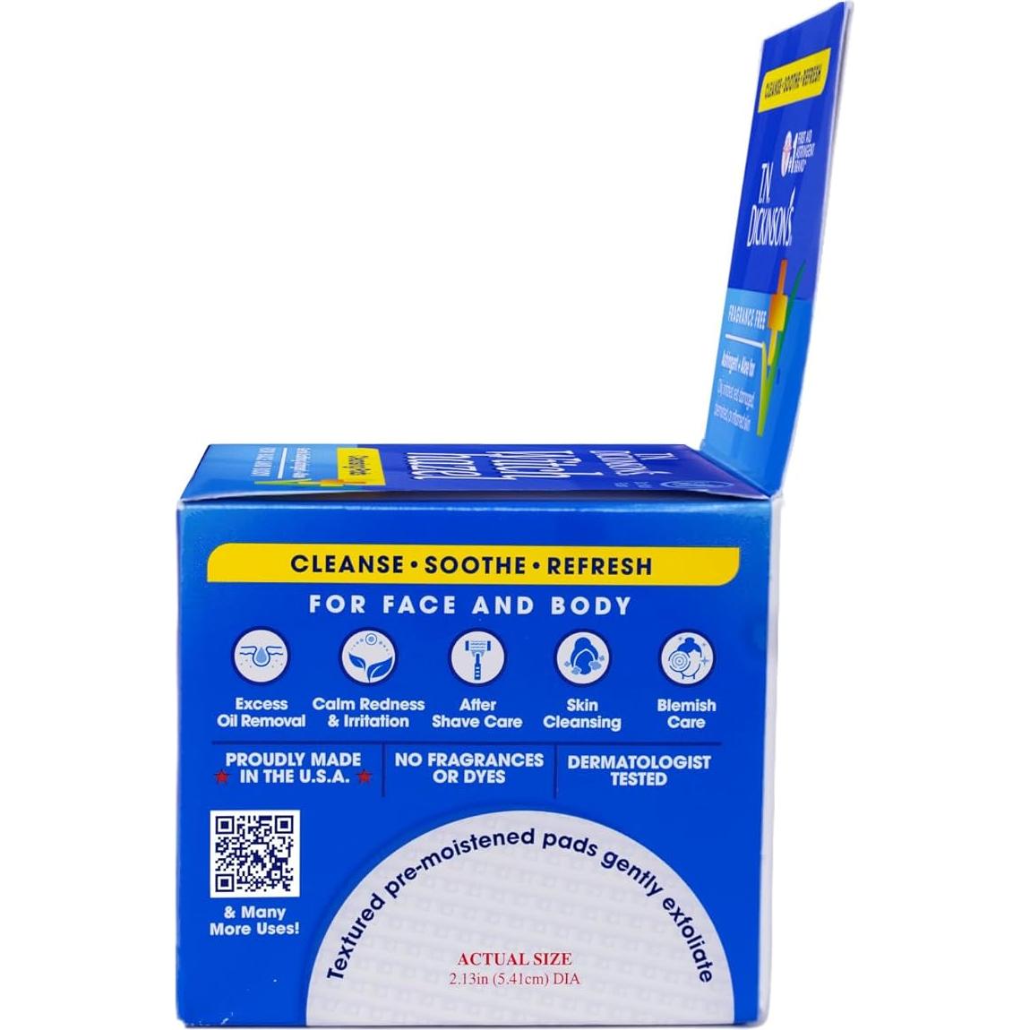 Toallitas Limpiadoras T.N. Dickinson's con Aloe 60 Unidades