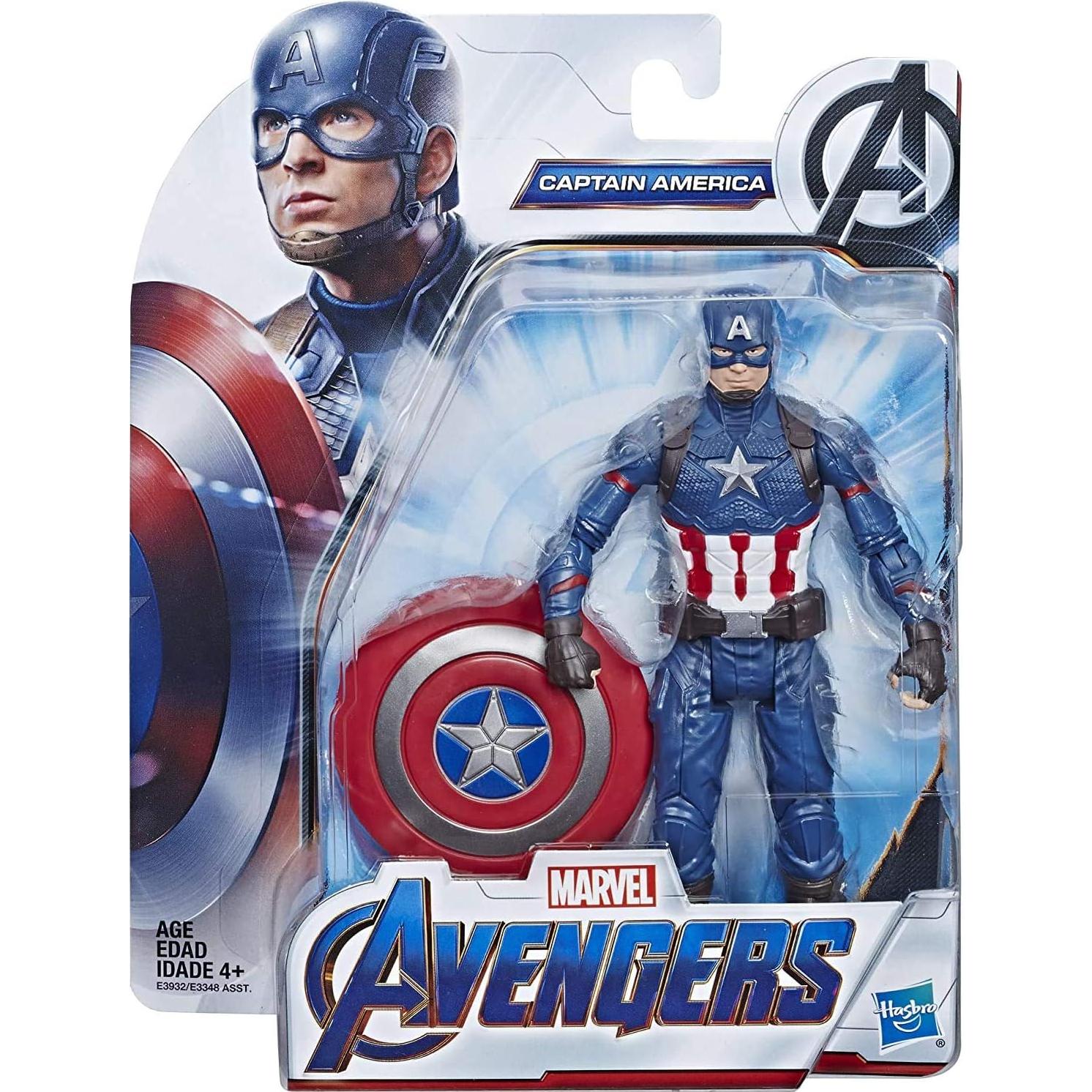 Avengers Captain America 6"-Scale Marvel Super Hero Action Figure Toy