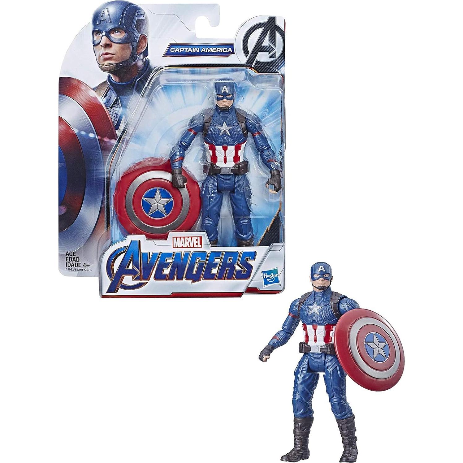 Avengers Captain America 6"-Scale Marvel Super Hero Action Figure Toy