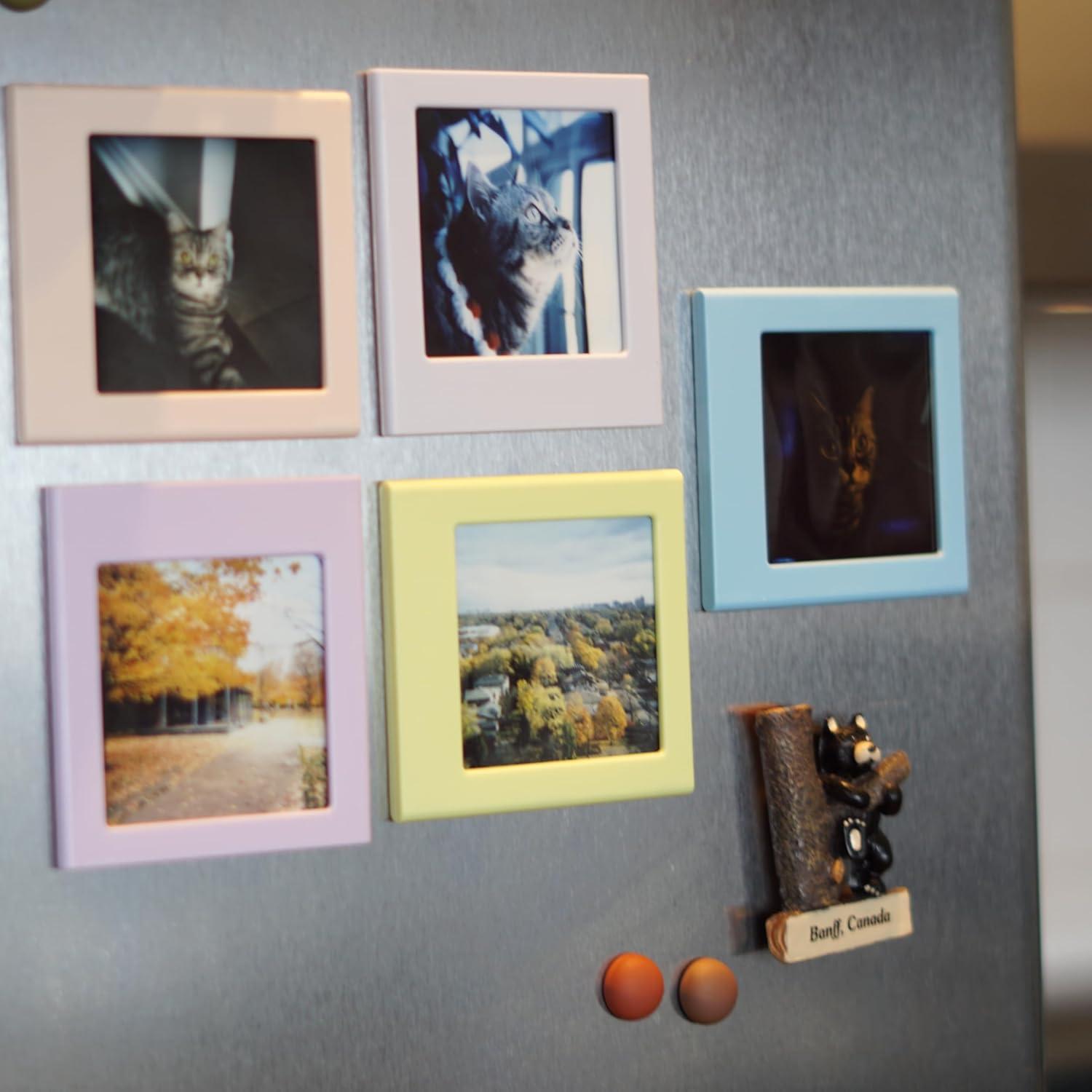 NONS 10 Pcs Marcos Magnéticos para Fotos Instax Square 7.1x8.6 cm