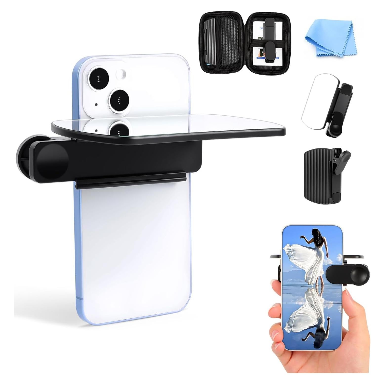 Kit de Espejo de Reflexión HD Ajustable ZHUAWAI para Smartphone