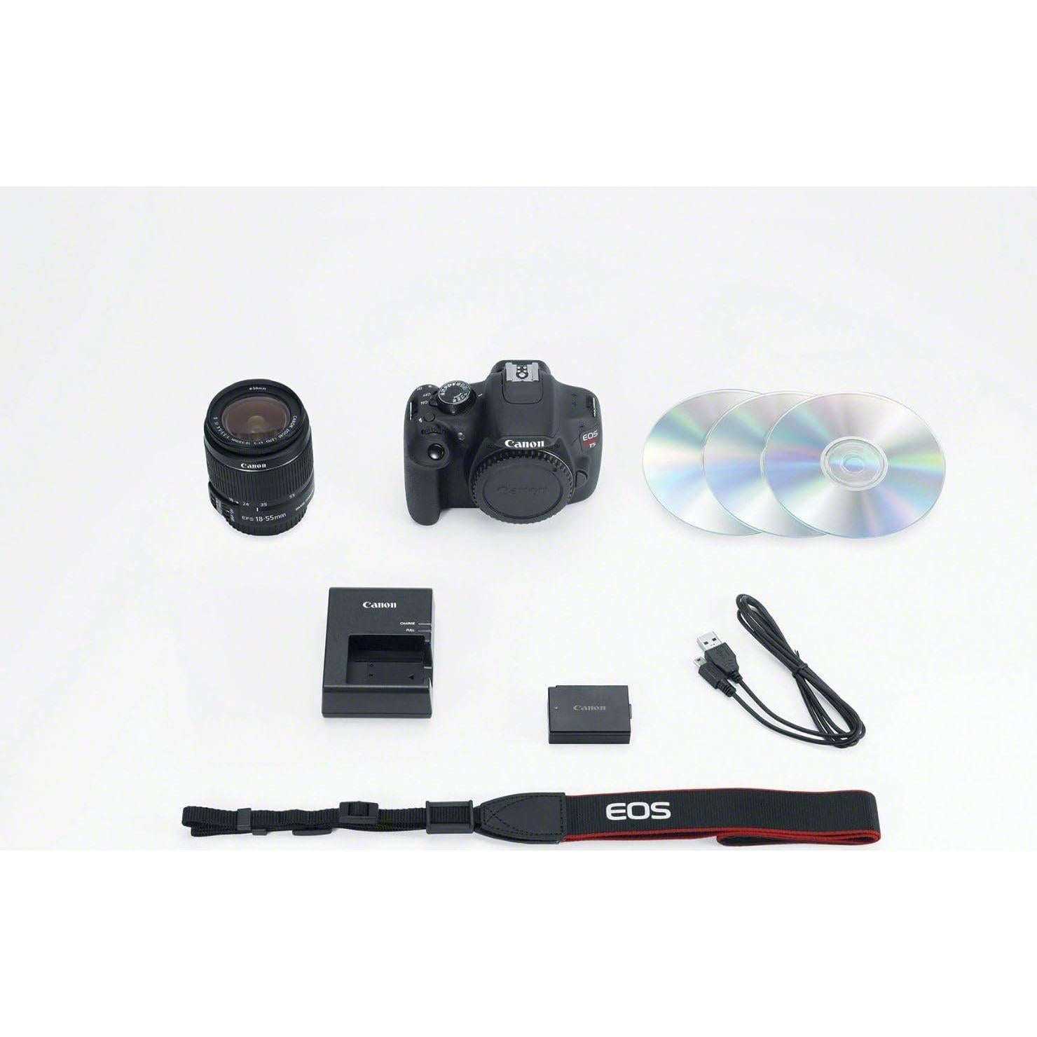 Cámara DSLR Canon EOS Rebel T5 18MP con Lente 18-55mm Renovada