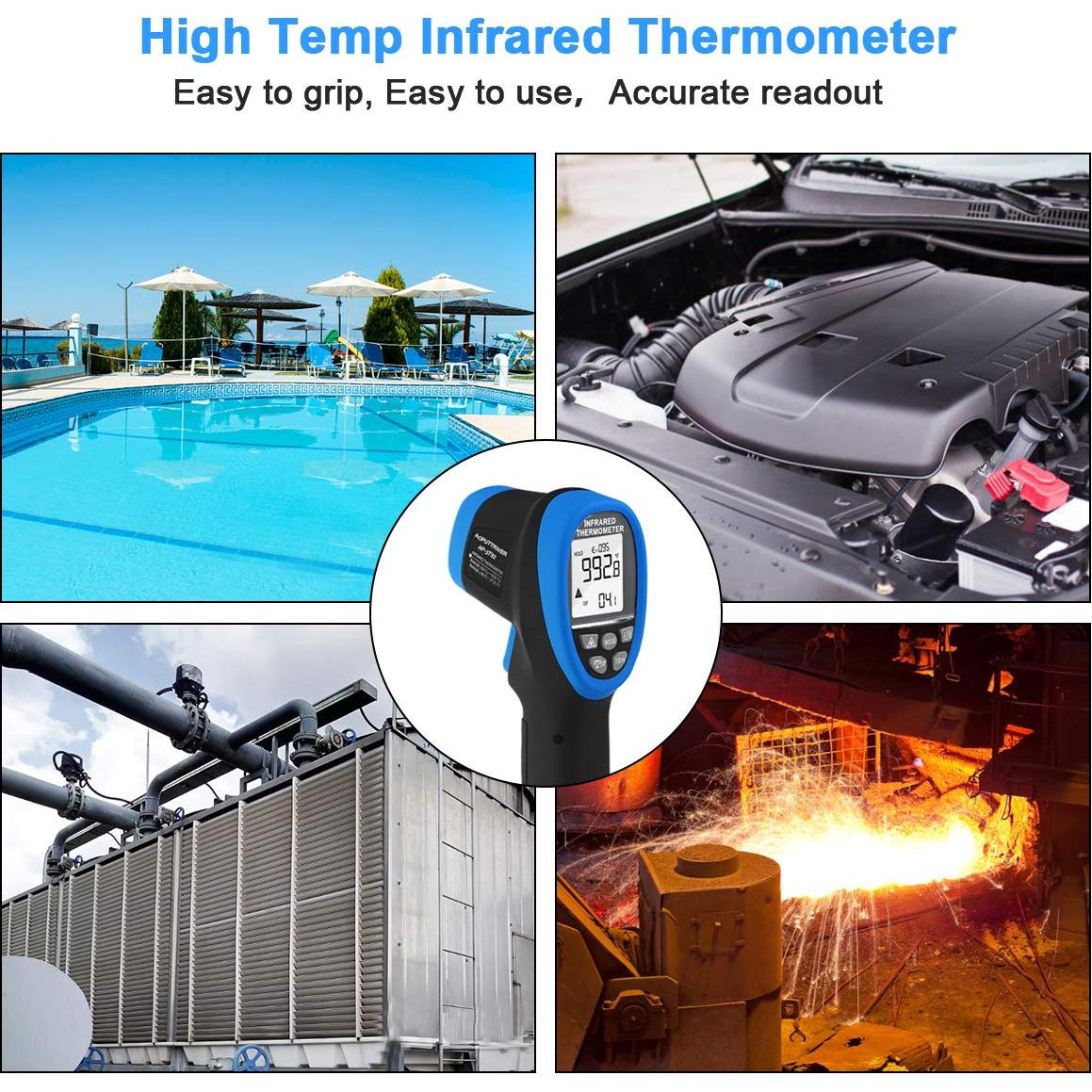 Termómetro Infrarrojo AOPUTTRIVER AP-2732 -50°C a 1500°C