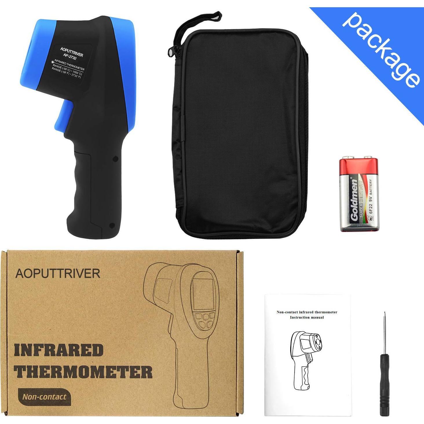 Termómetro Infrarrojo AOPUTTRIVER AP-2732 -50°C a 1500°C