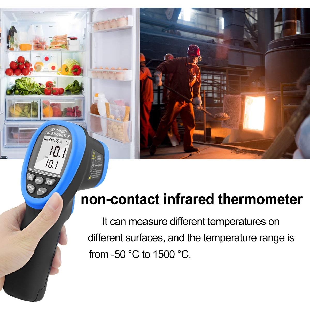 Termómetro Infrarrojo AOPUTTRIVER AP-2732 -50°C a 1500°C