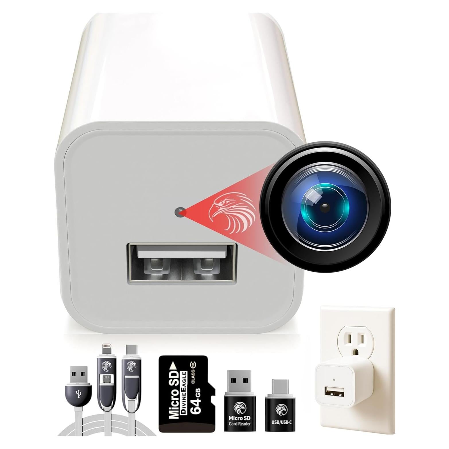 Cámara Domo Full HD DivineEagle MEE007s con Tarjeta 64GB