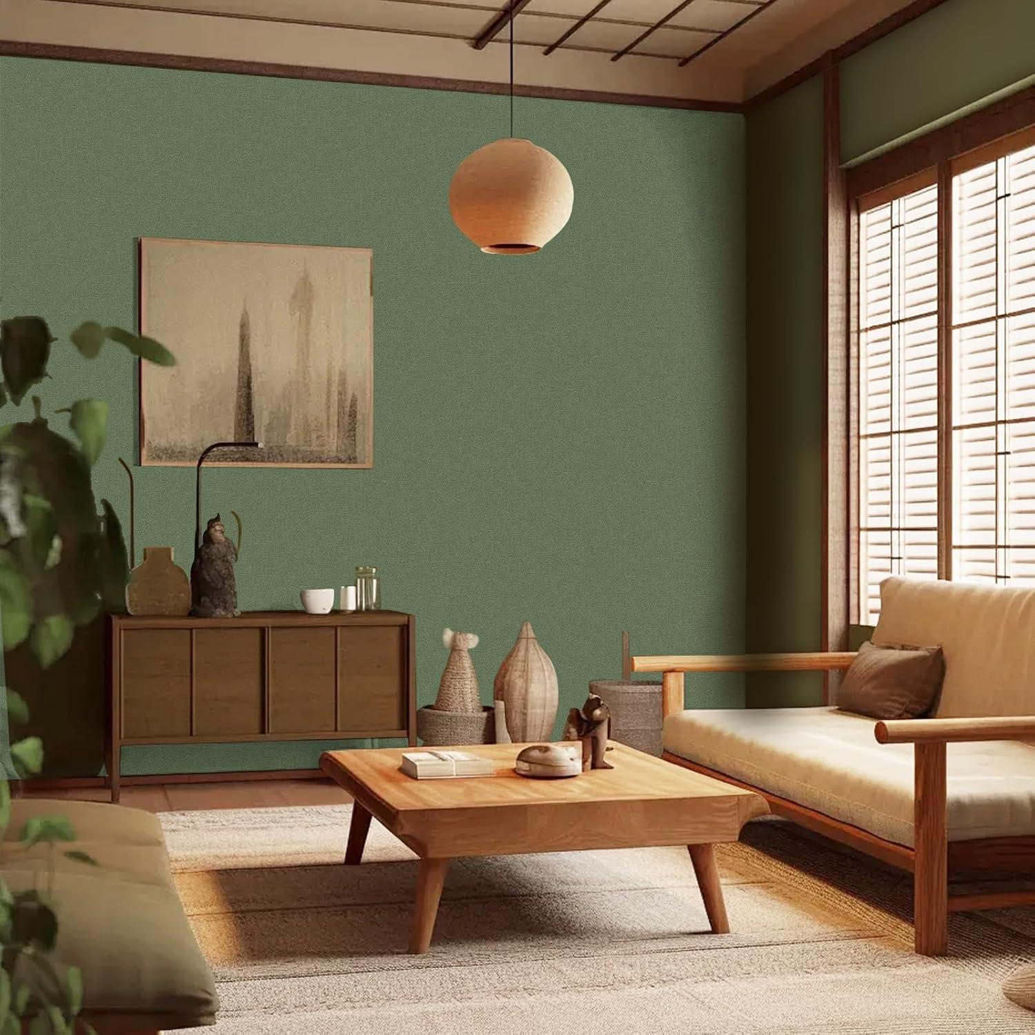 Papel Tapiz Verde Abyssaly Autoadhesivo 45x300 cm Removible