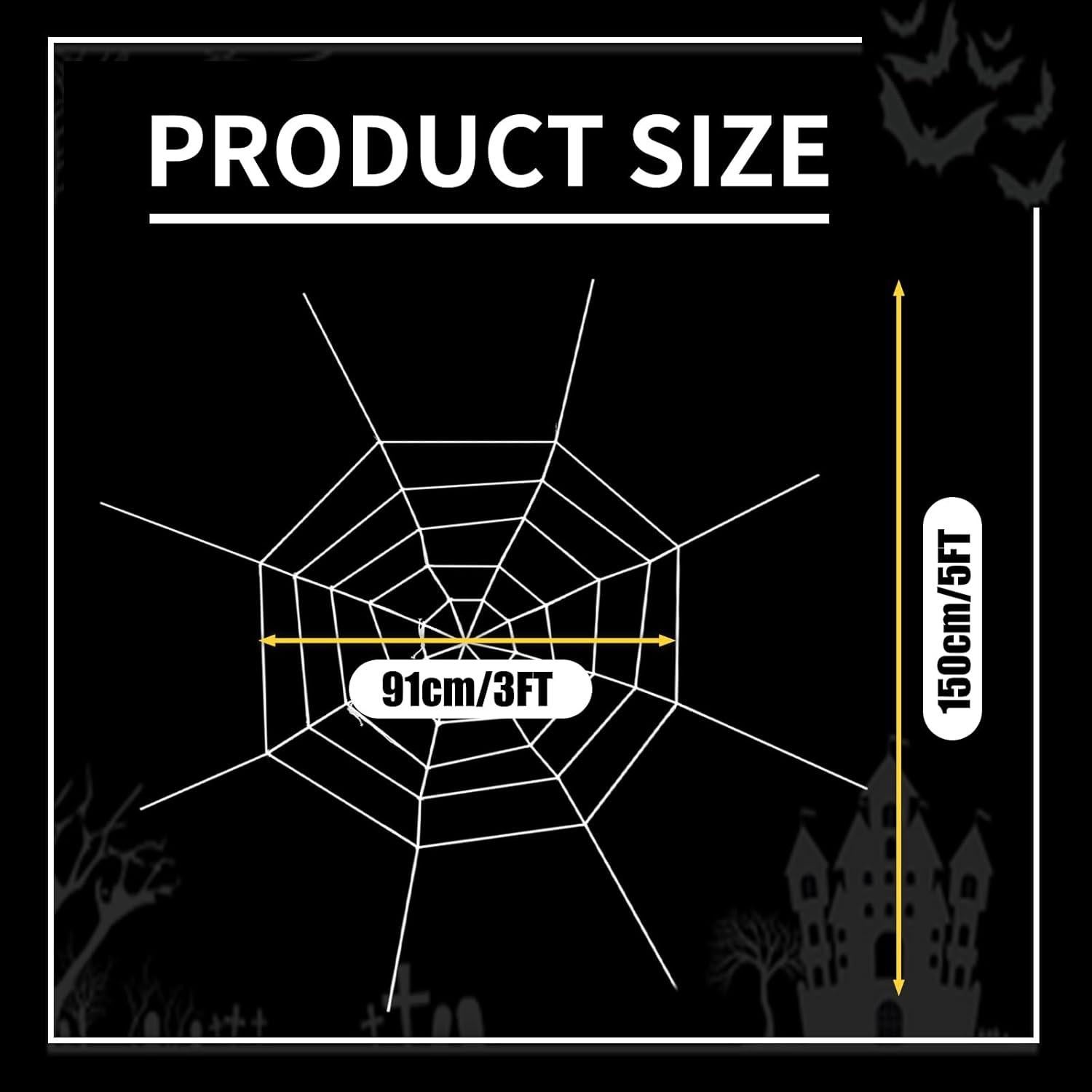 Telaraña de Halloween Gistome 91 cm Decoración Realista