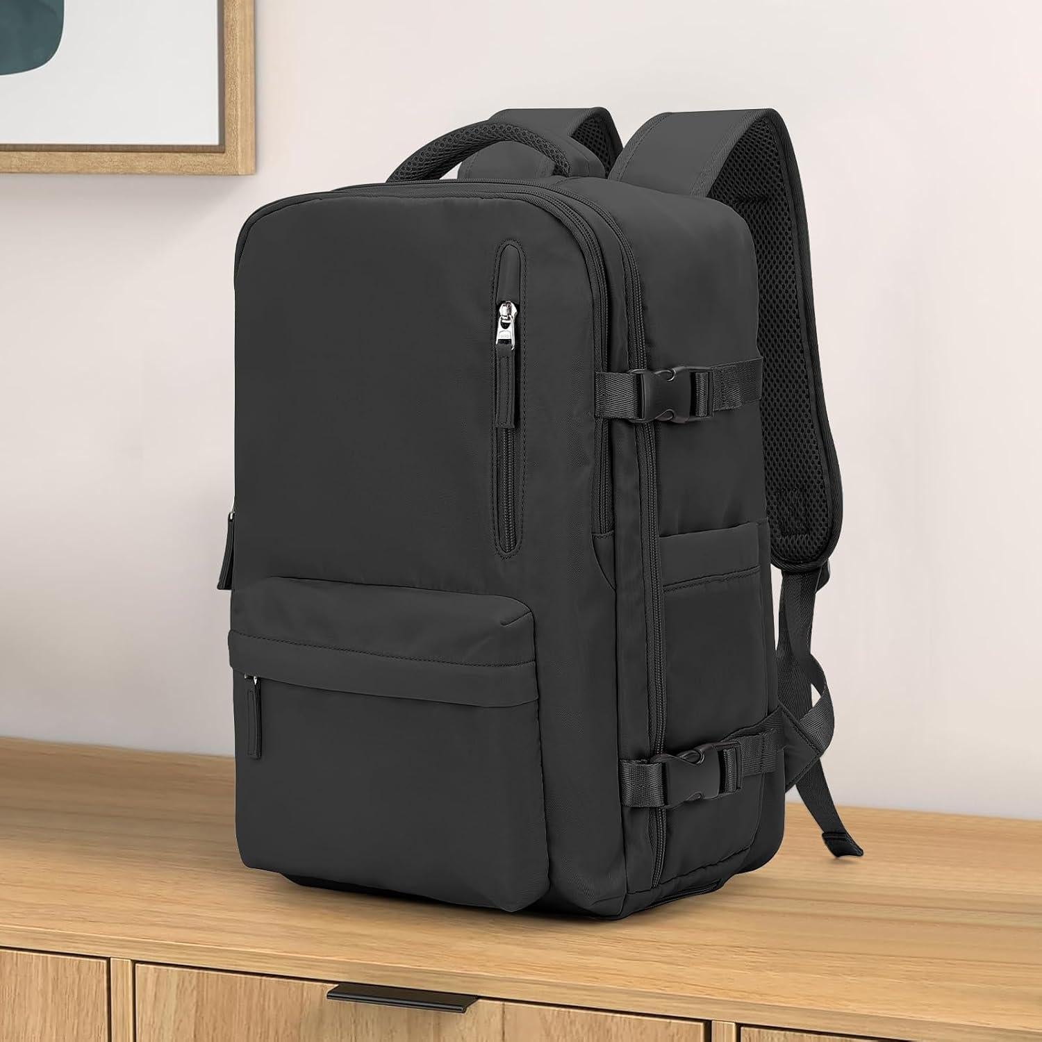 Mochila de Viaje VECAVE para Laptop 14" Impermeable Negra