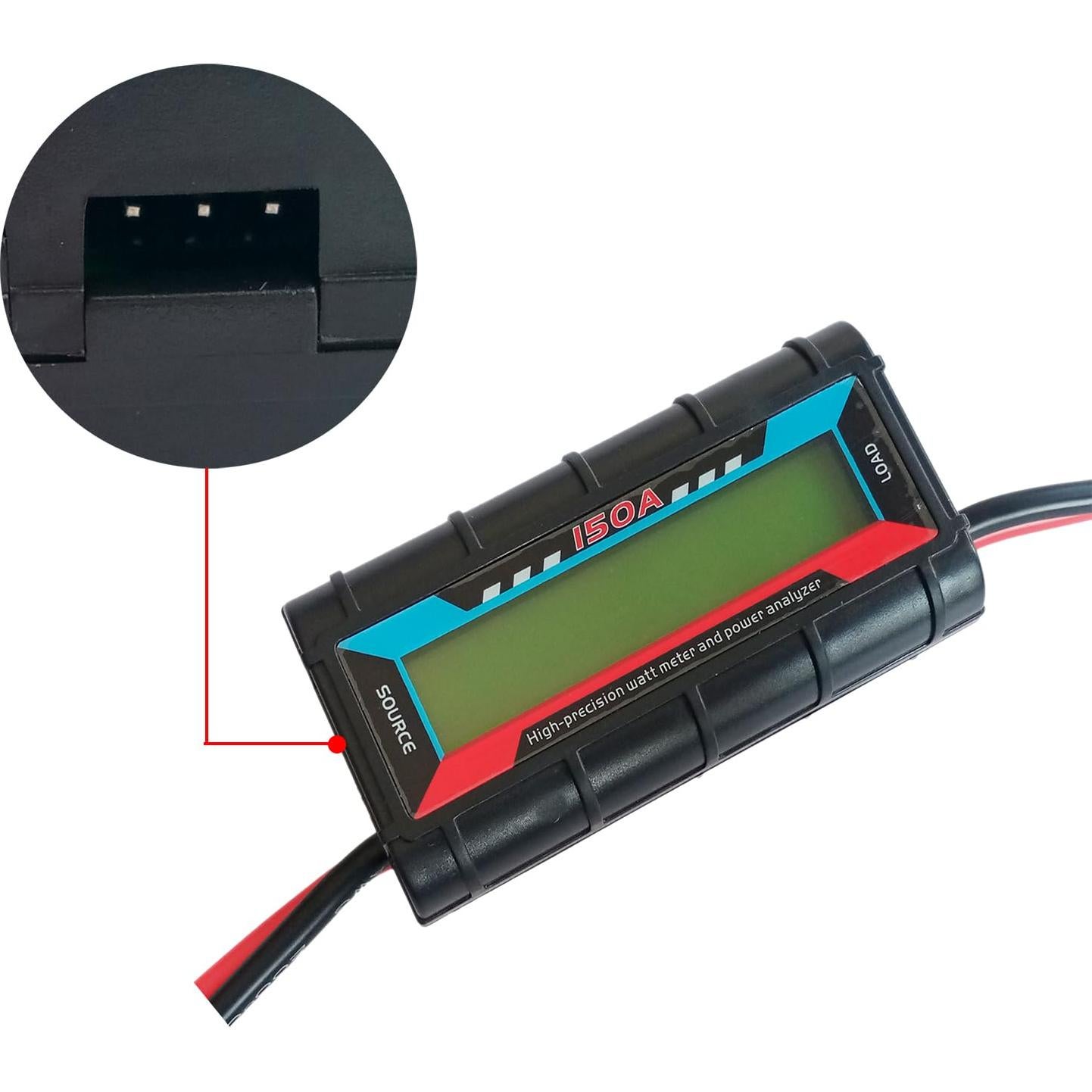 Medidor de vatios 150A Proshoppingus LCD 0-60V DC 8 en 1