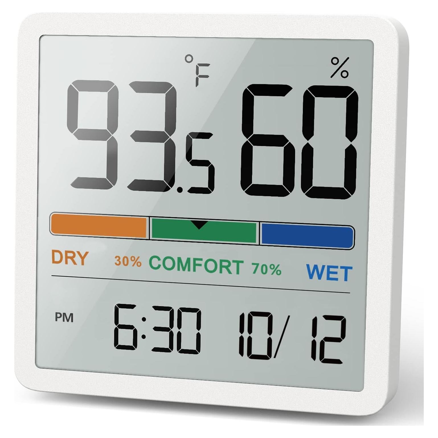 Termómetro Higrómetro Digital NOKLEAD 5253T-W, Interior 7cm
