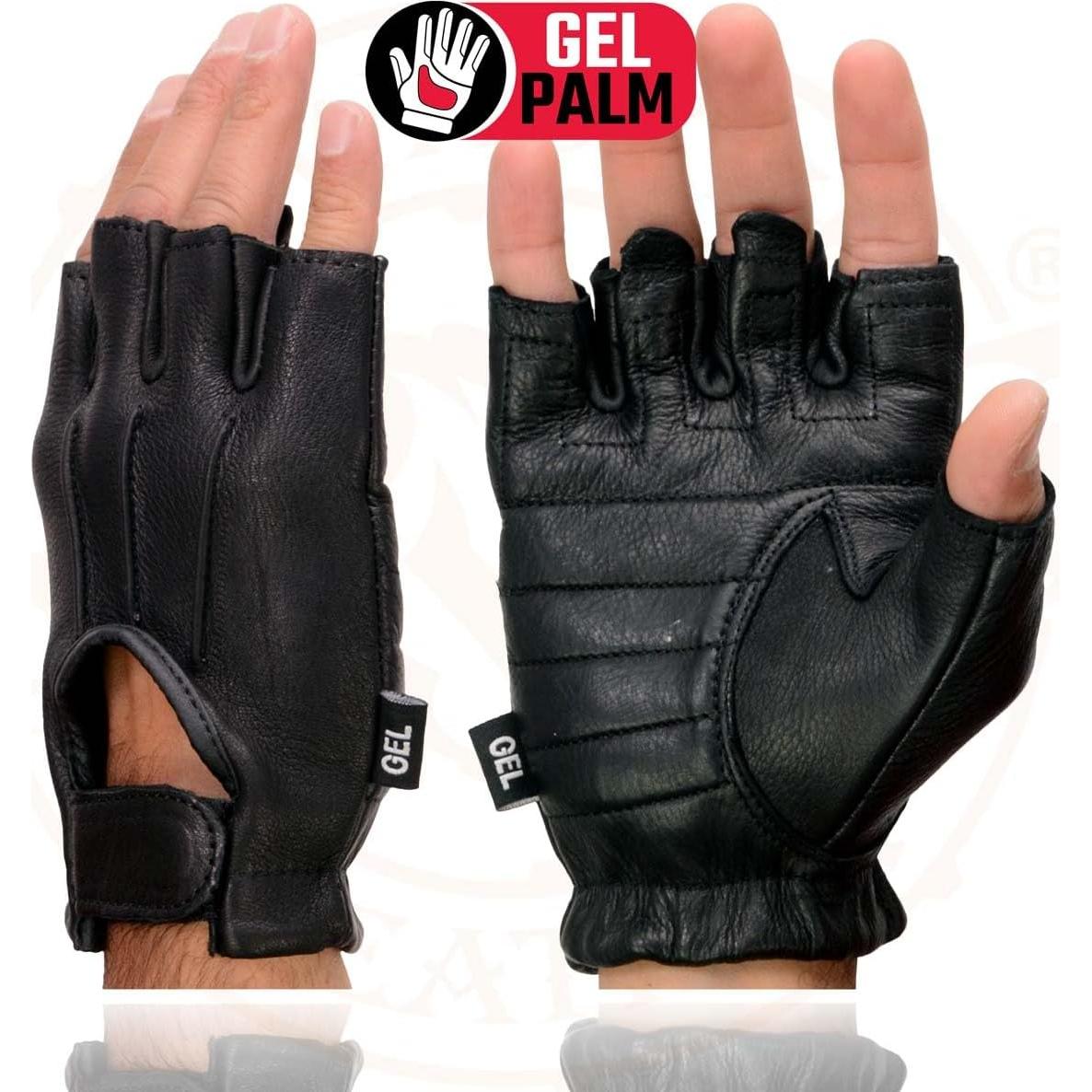 Guantes Sin Dedos de Piel de Ciervo para Hombre SH878