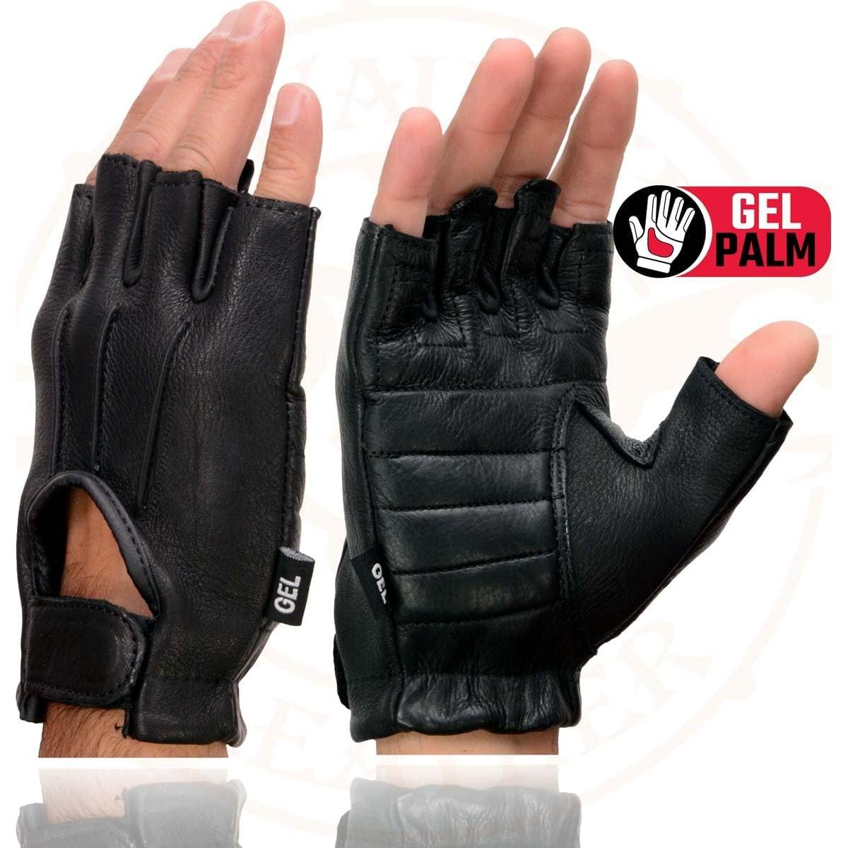 Guantes Sin Dedos de Piel de Ciervo para Hombre SH878