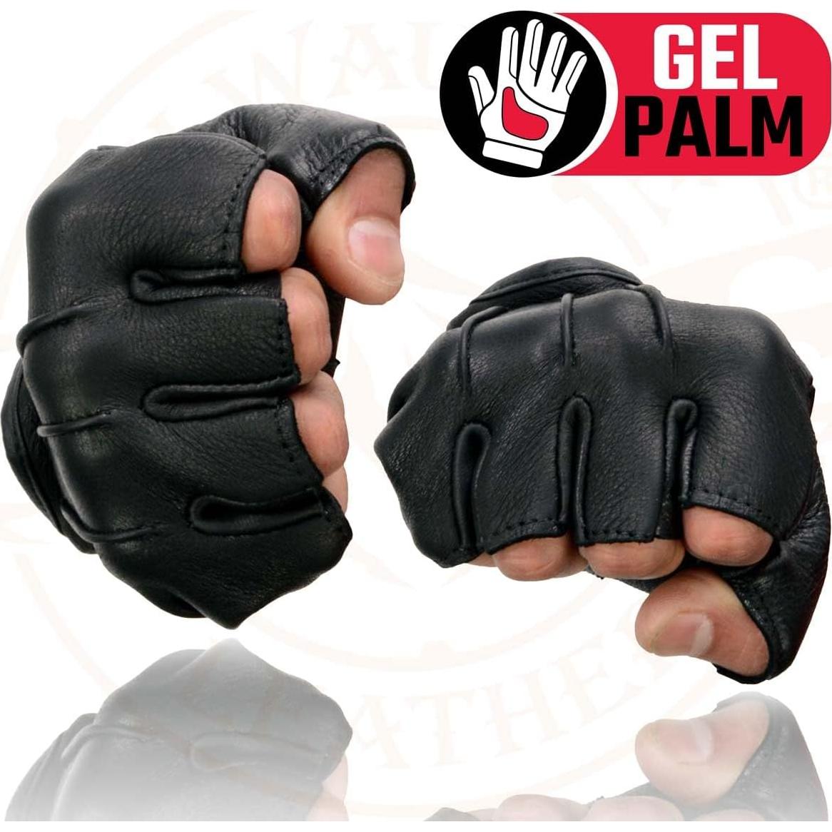 Guantes Sin Dedos de Piel de Ciervo para Hombre SH878