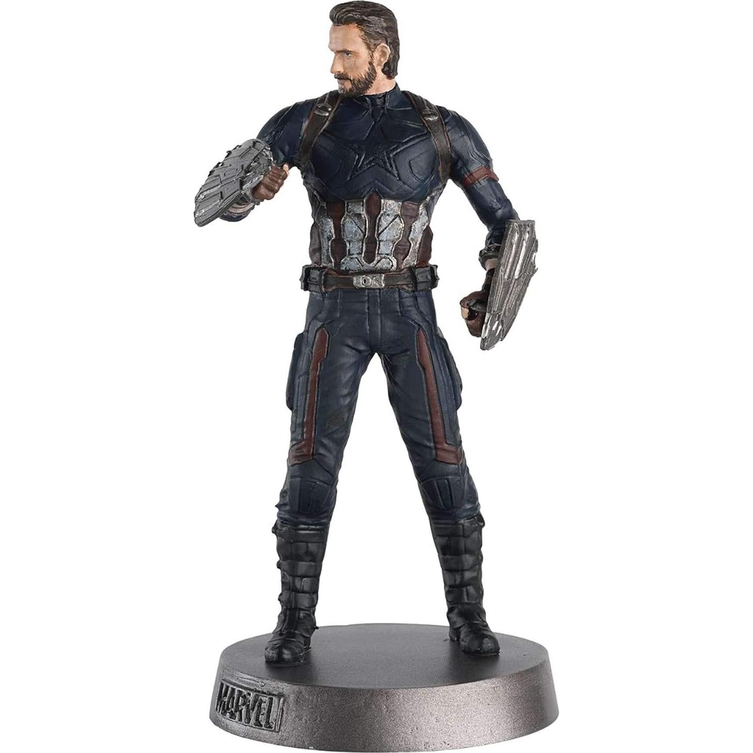 Figura de Metal Capitán América Eaglemoss 10 cm Colección Marvel