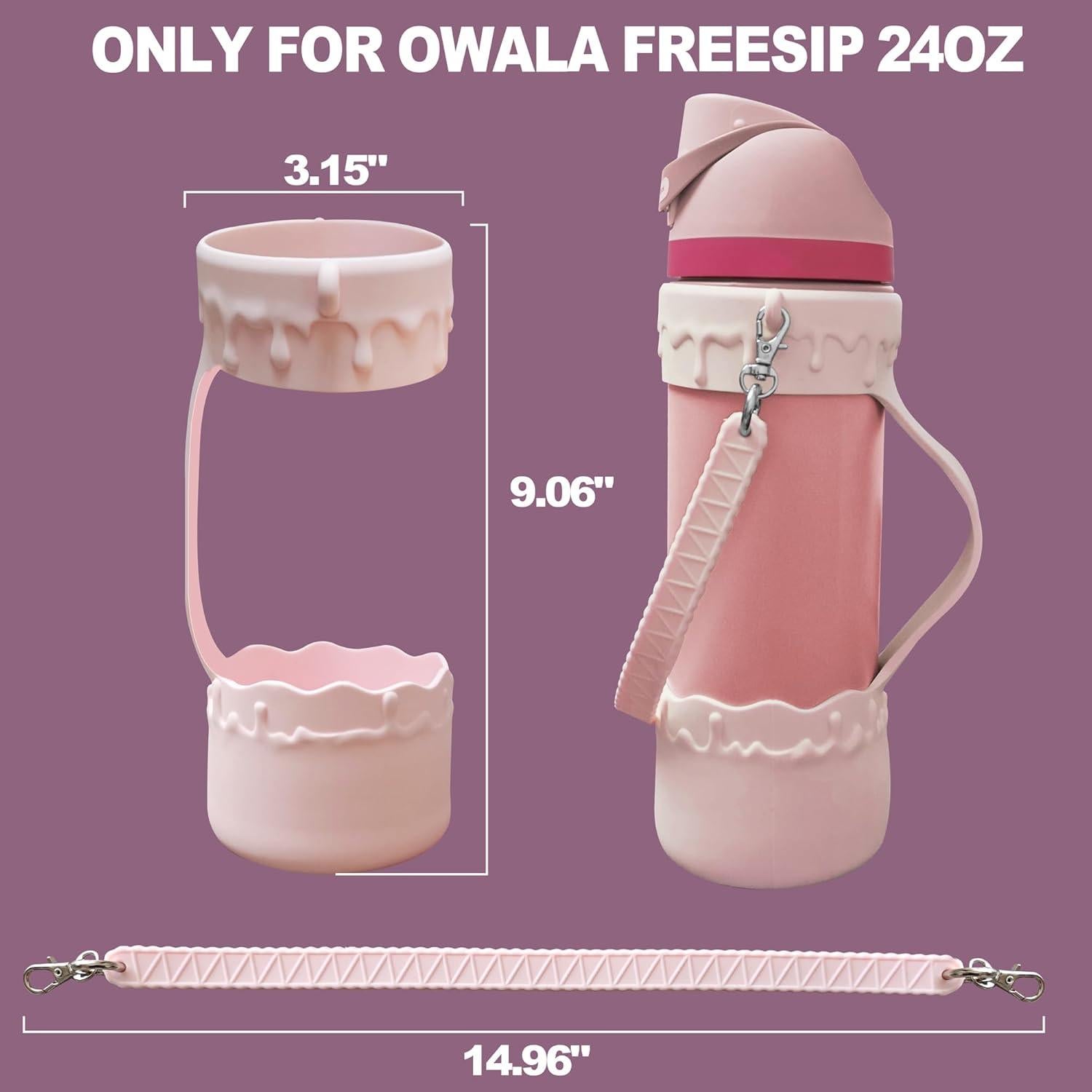 Botín de Silicona Azul para Botella Owala Freesip 24oz