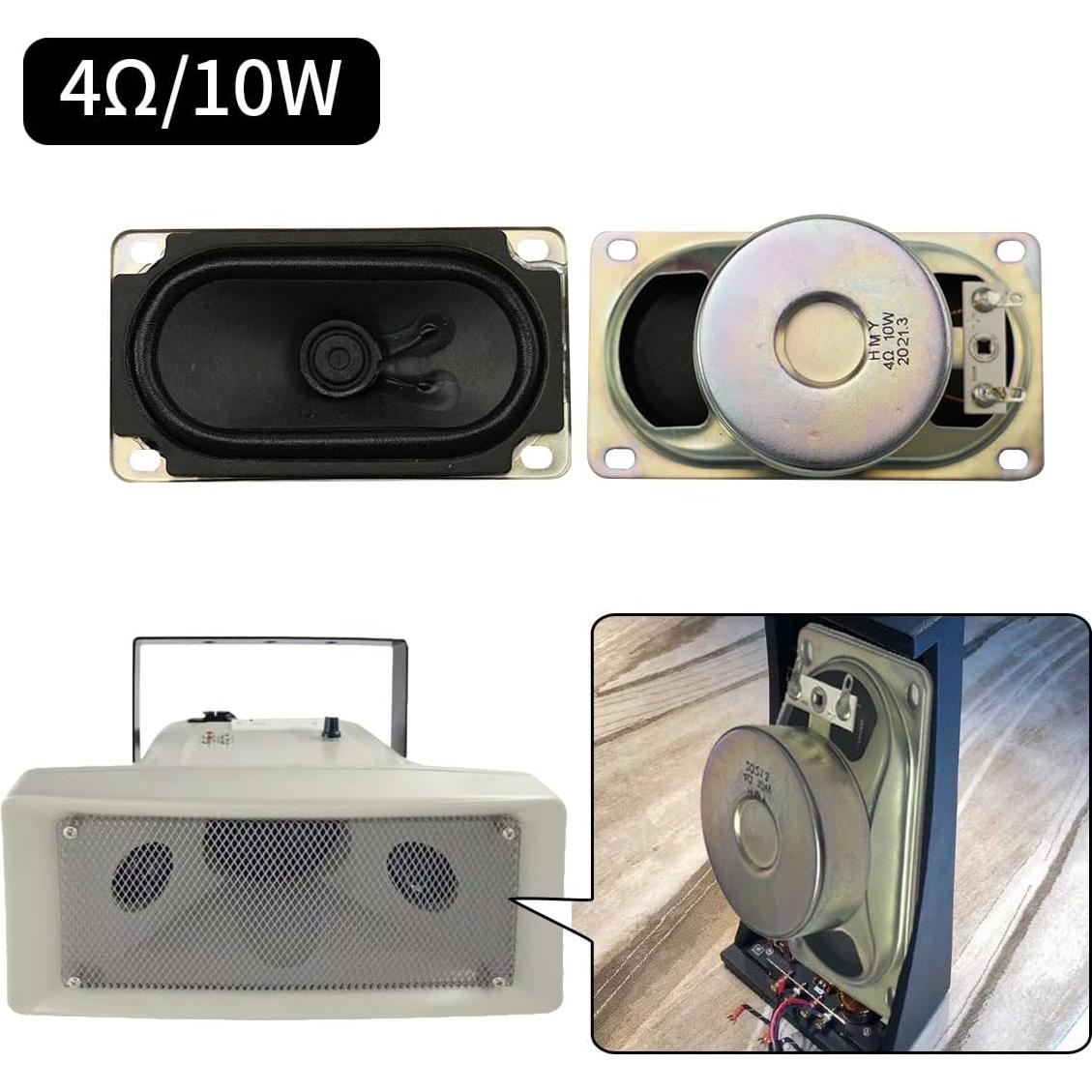 Altavoz Estéreo 4Ohm 10W JRGKJCP 90mm Rango Completo