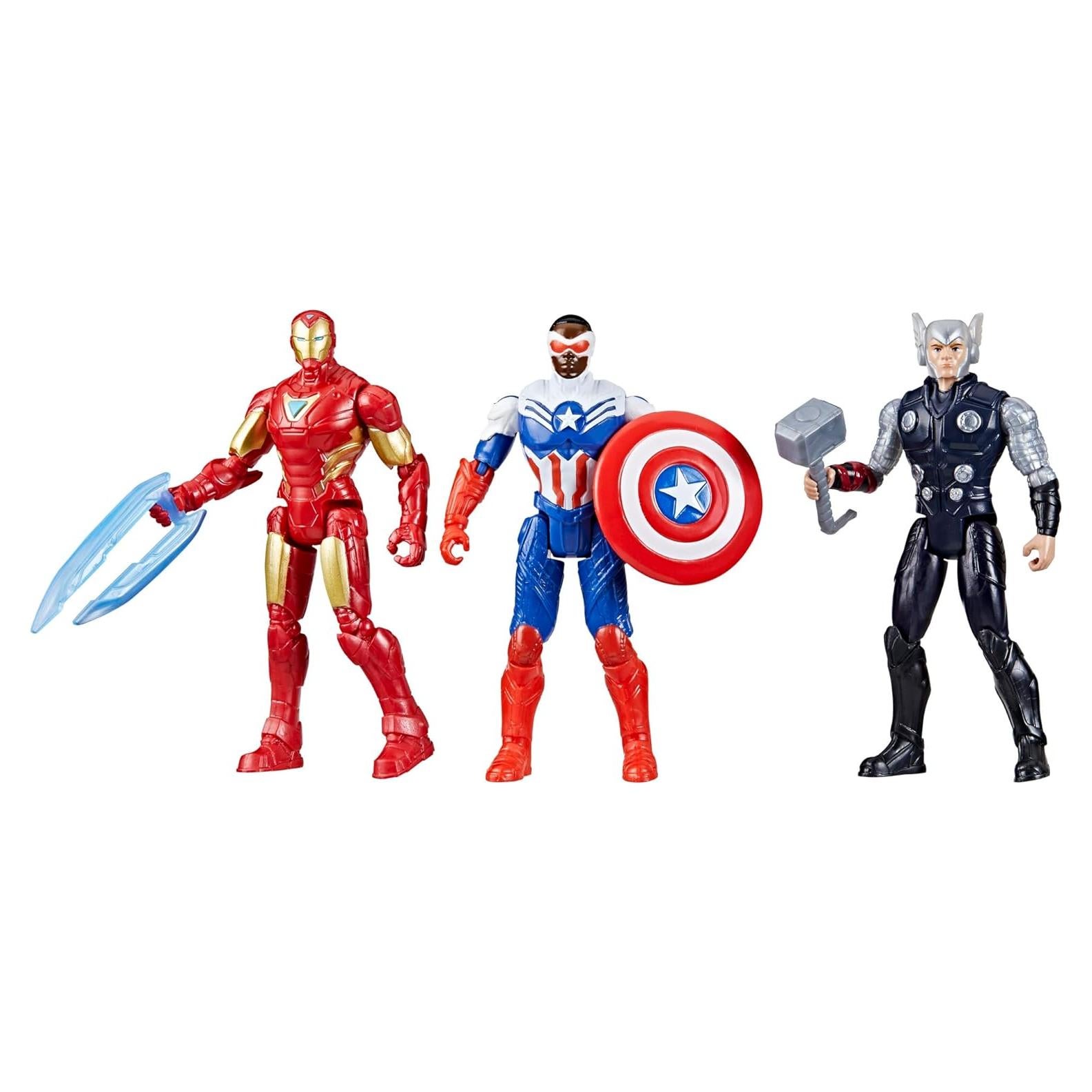 Paquete de Regalo Avengers Hasbro 3 Figuras 10cm Accesorios