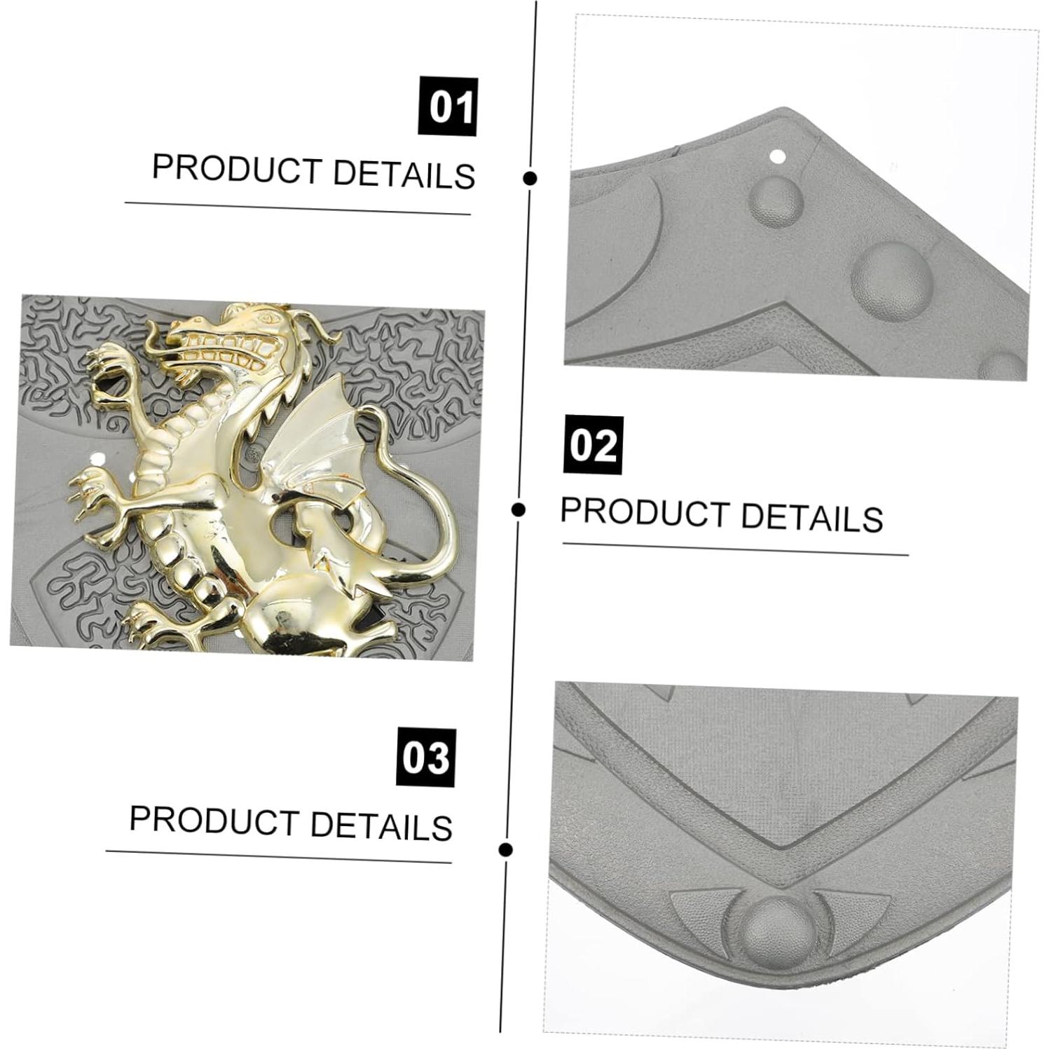 Escudo Medieval Toyvian para Niños 28x24 cm ABS