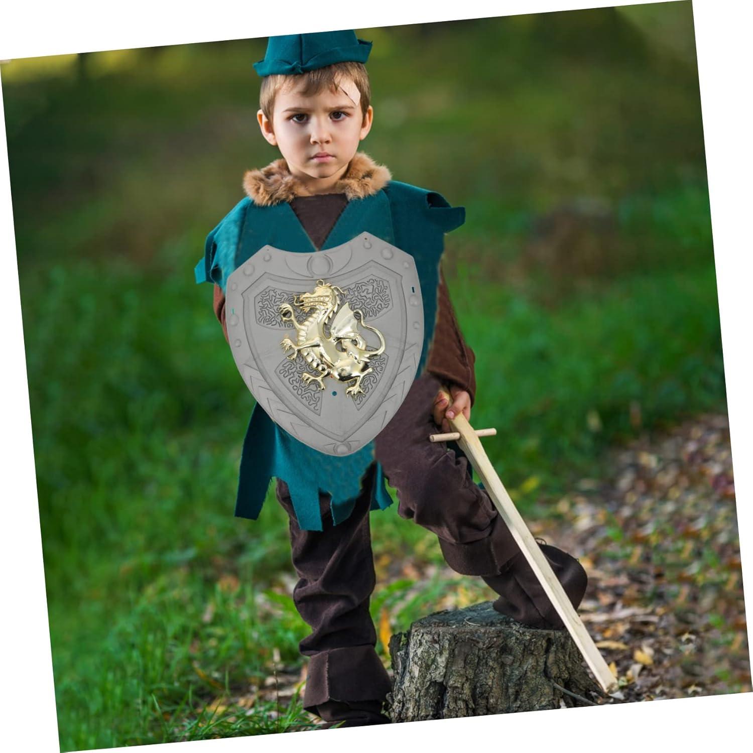 Escudo Medieval Toyvian para Niños 28x24 cm ABS