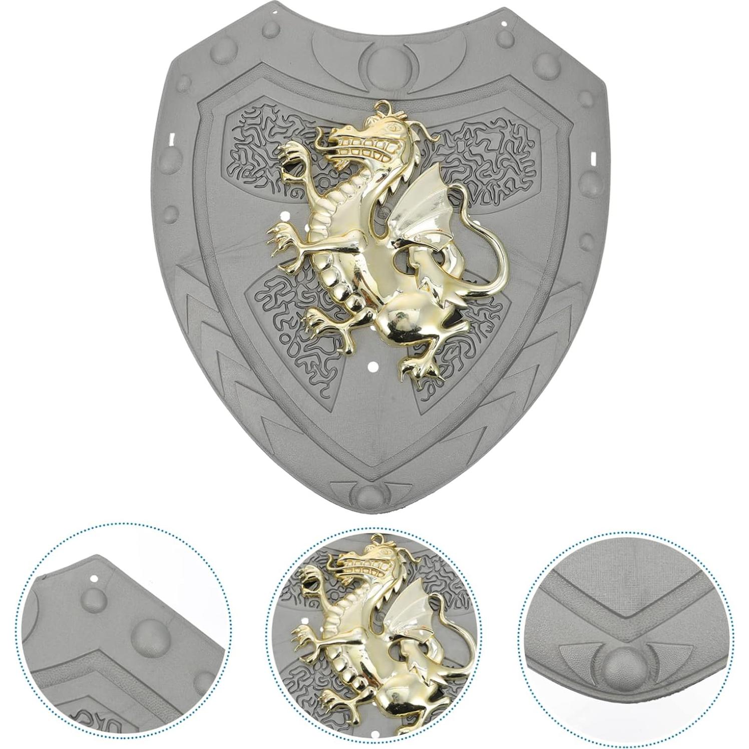 Escudo Medieval Toyvian para Niños 28x24 cm ABS