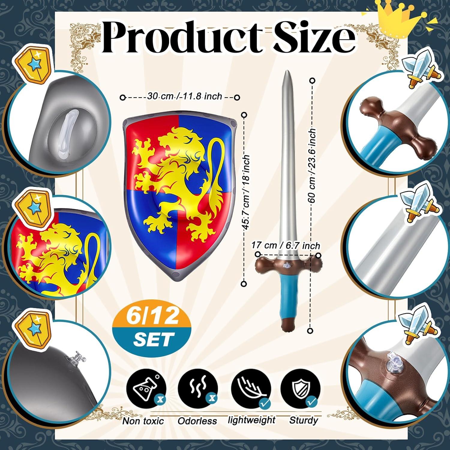 Conjunto de Fiesta Caballero Inflable 12 Pcs Poen