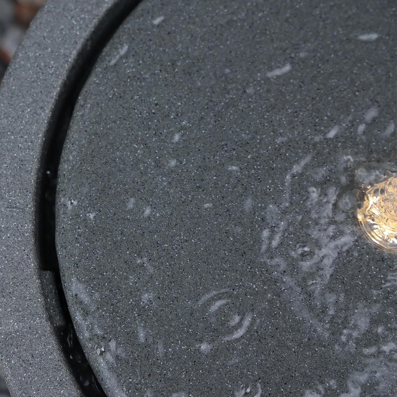 Fuente de Agua Exterior PUULYE 40x40 cm Ecológica con LED