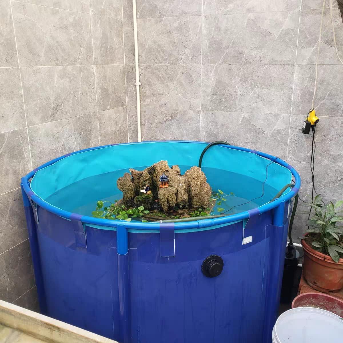 Estanque Redondo Elevado MOGUOBIN 1350L PVC para Peces