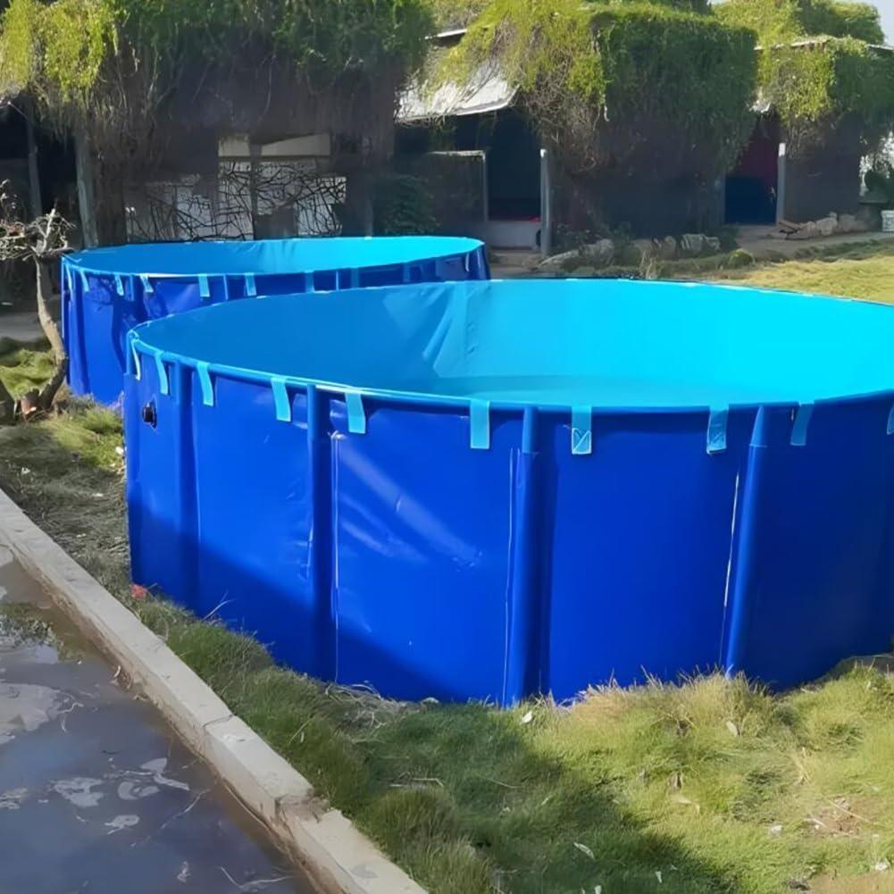 Estanque Redondo Elevado MOGUOBIN 1350L PVC para Peces