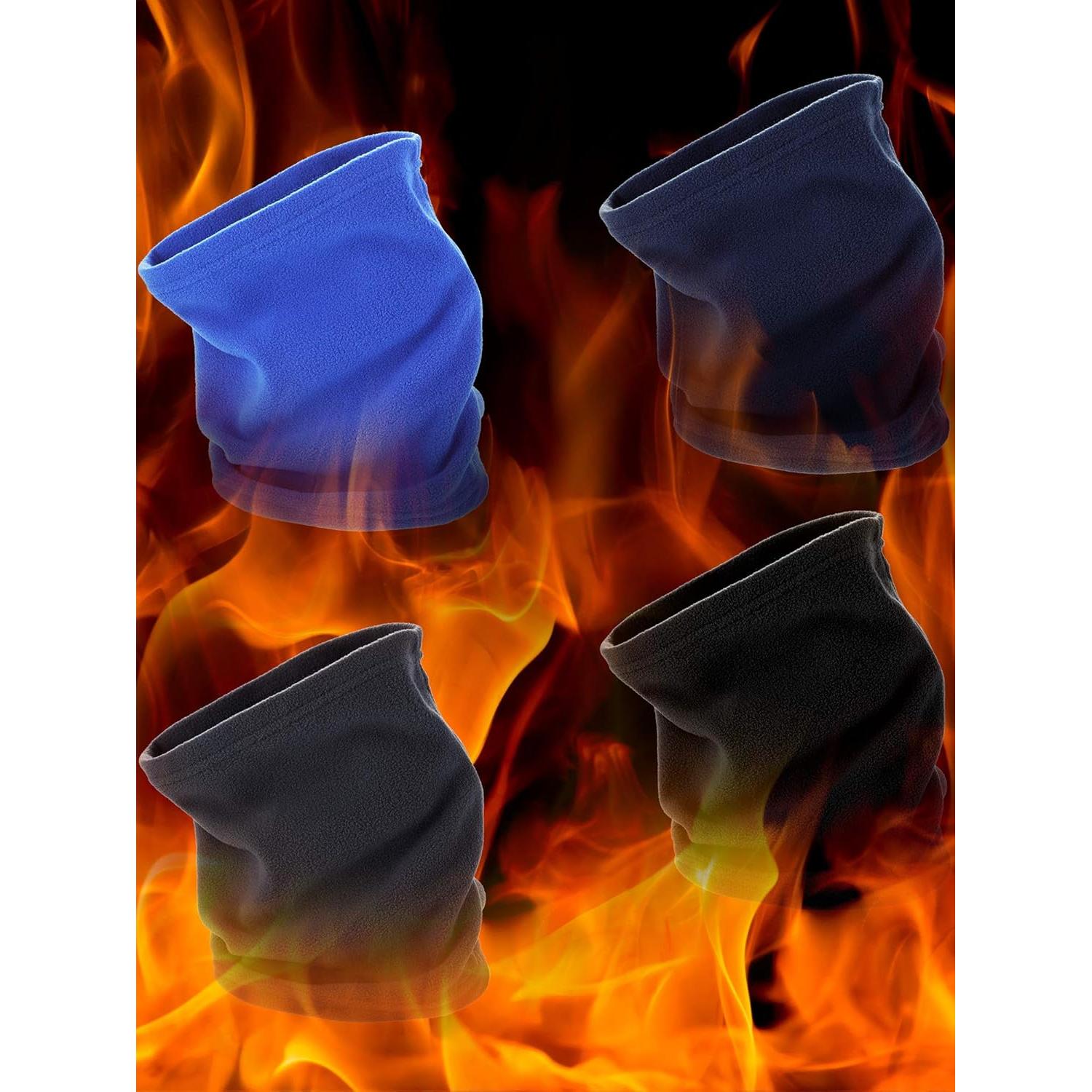 Calentador de Cuello Tatuo 4 Piezas Forro Polar A Prueba de Viento