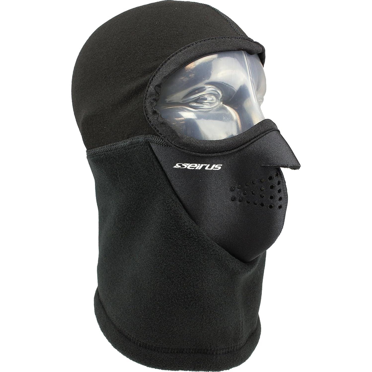 Máscara Facial Seirus Balaclava Polartec Unisex Negra