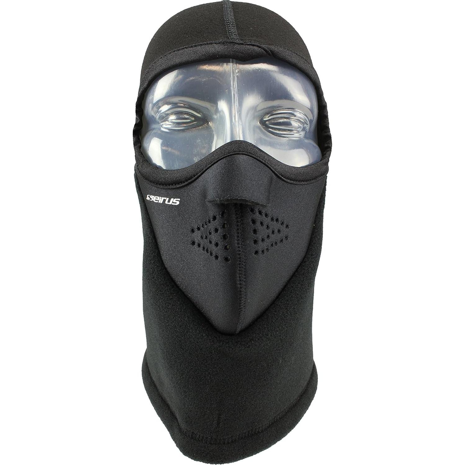 Máscara Facial Seirus Balaclava Polartec Unisex Negra