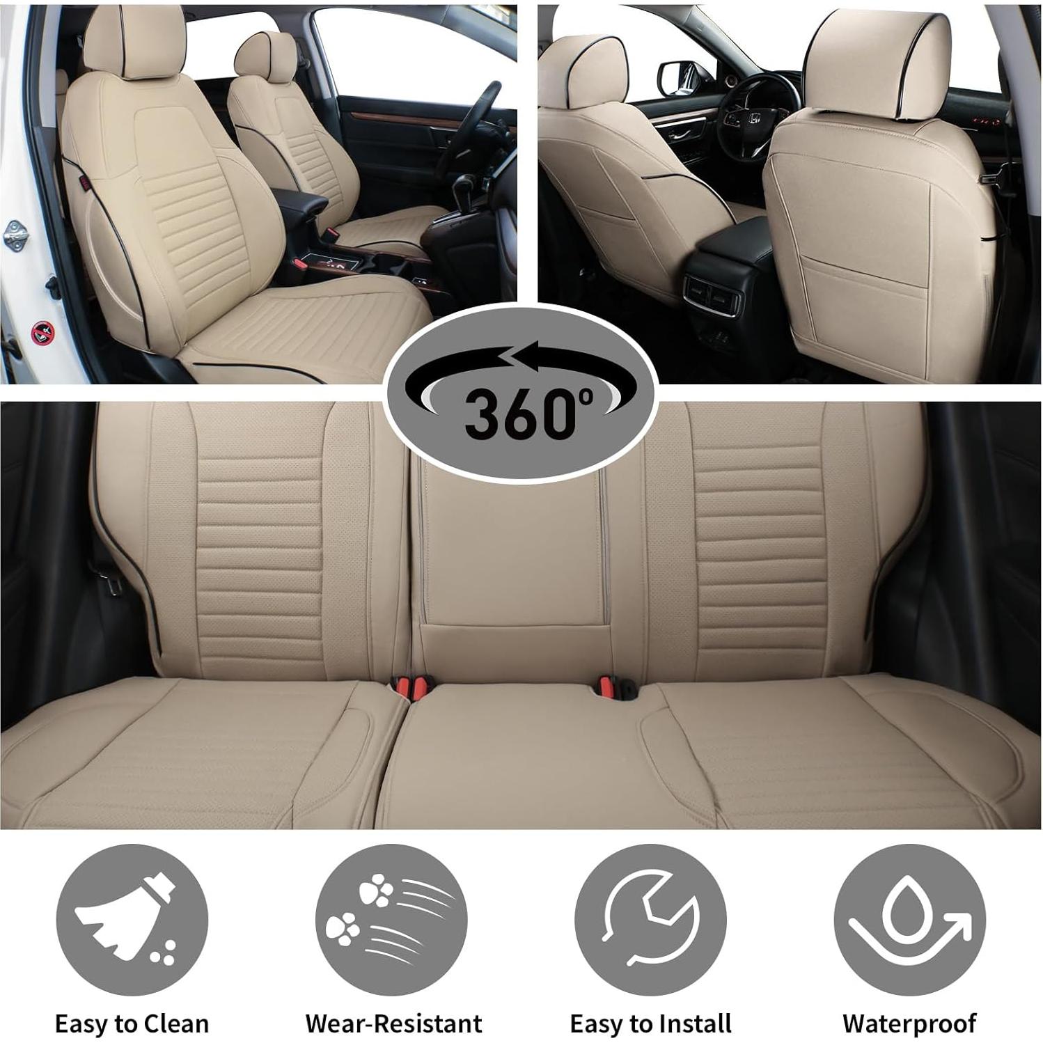 Cubiertas de Asiento EKR para Honda CRV 2012-2014 Beige