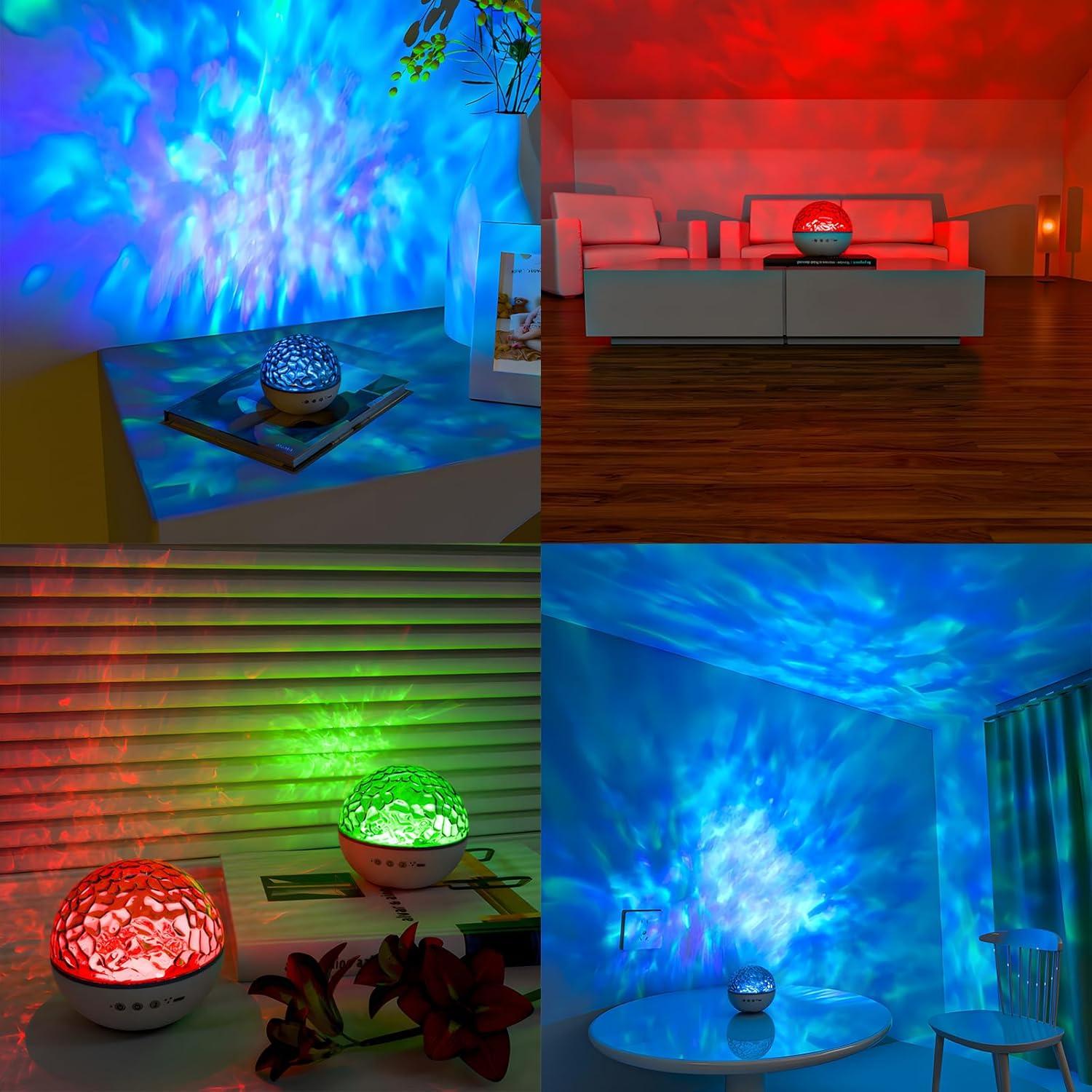 Proyector de Olas del Océano Colorido Colorful Life 11cm