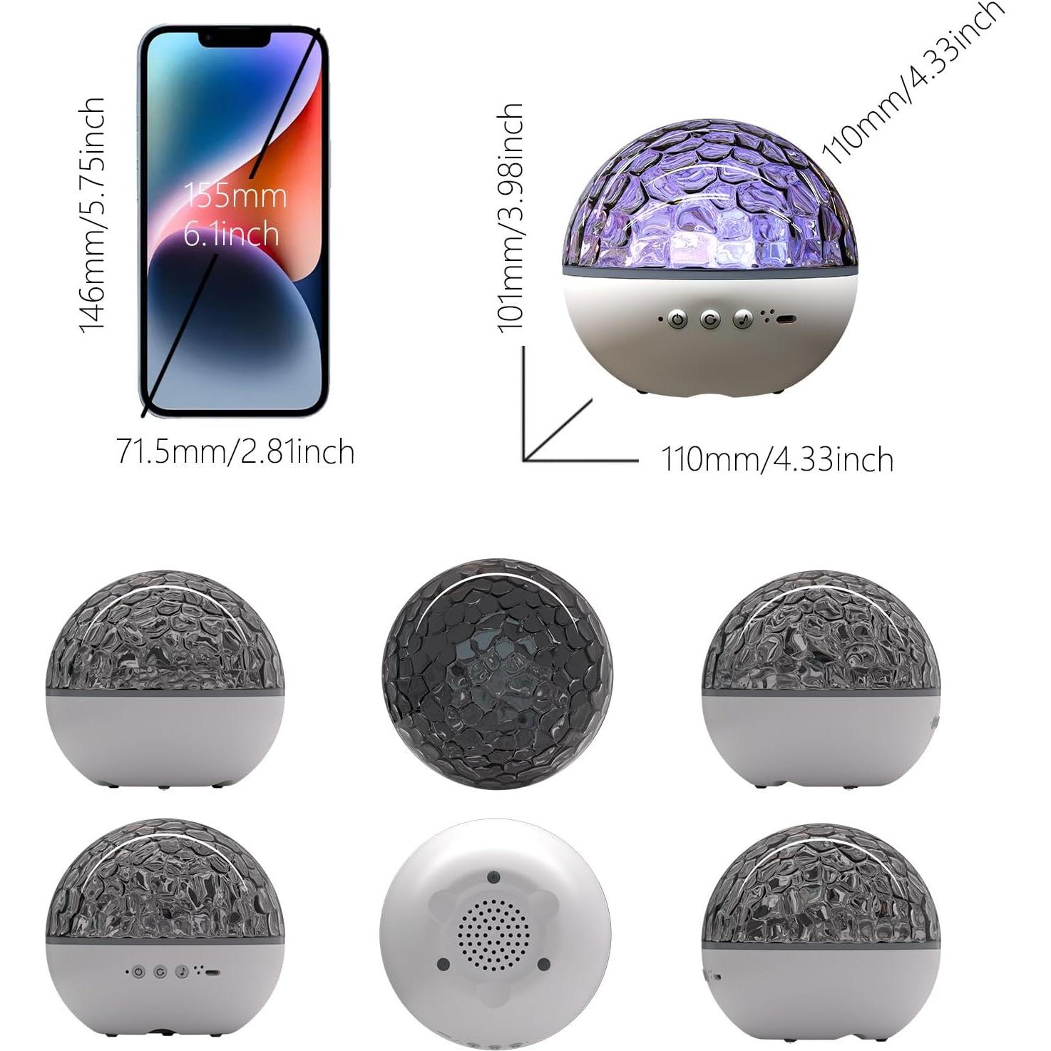 Proyector de Olas del Océano Colorido Colorful Life 11cm
