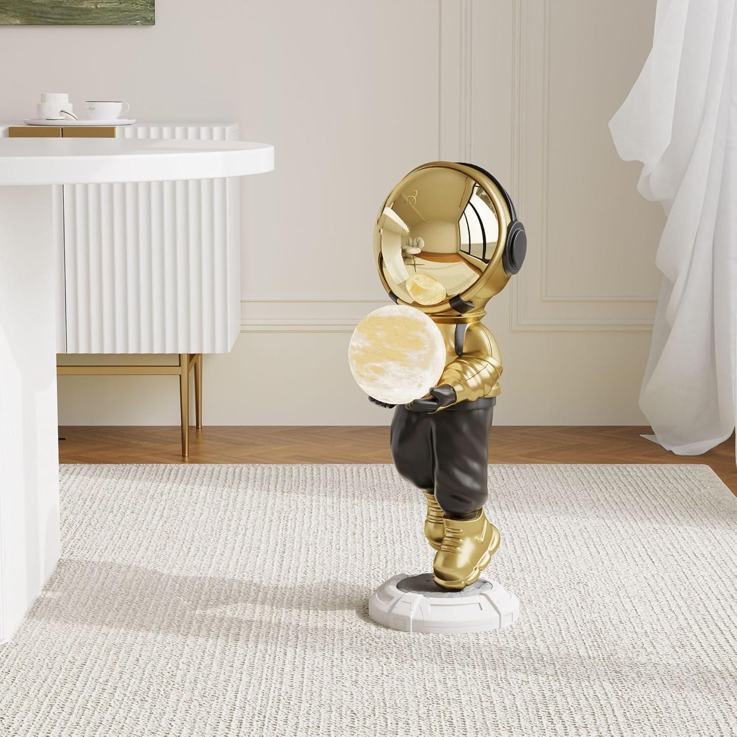 Lámpara de Piso Astronauta BULUXE LED 73.15 cm Resina Moderna