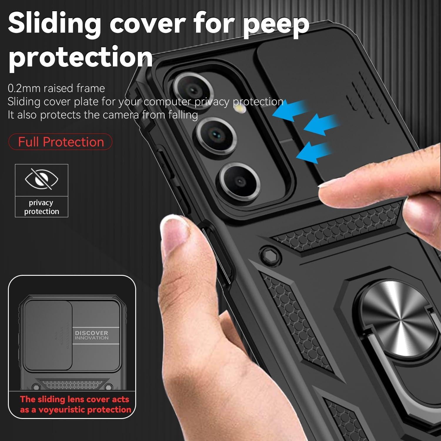 Funda Protectora Samsung Galaxy A16 5G con Soporte y Cámara