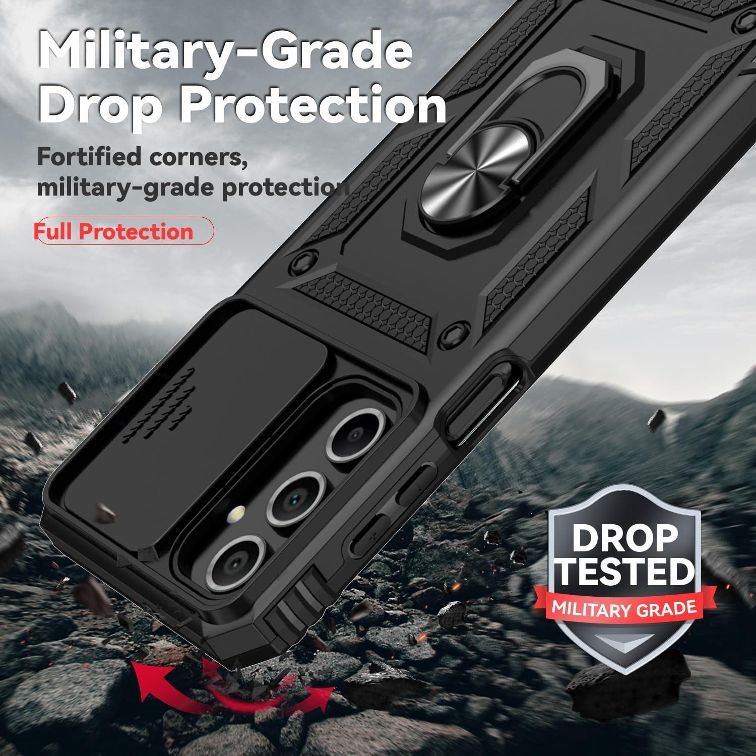 Funda Protectora Samsung Galaxy A16 5G con Soporte y Cámara