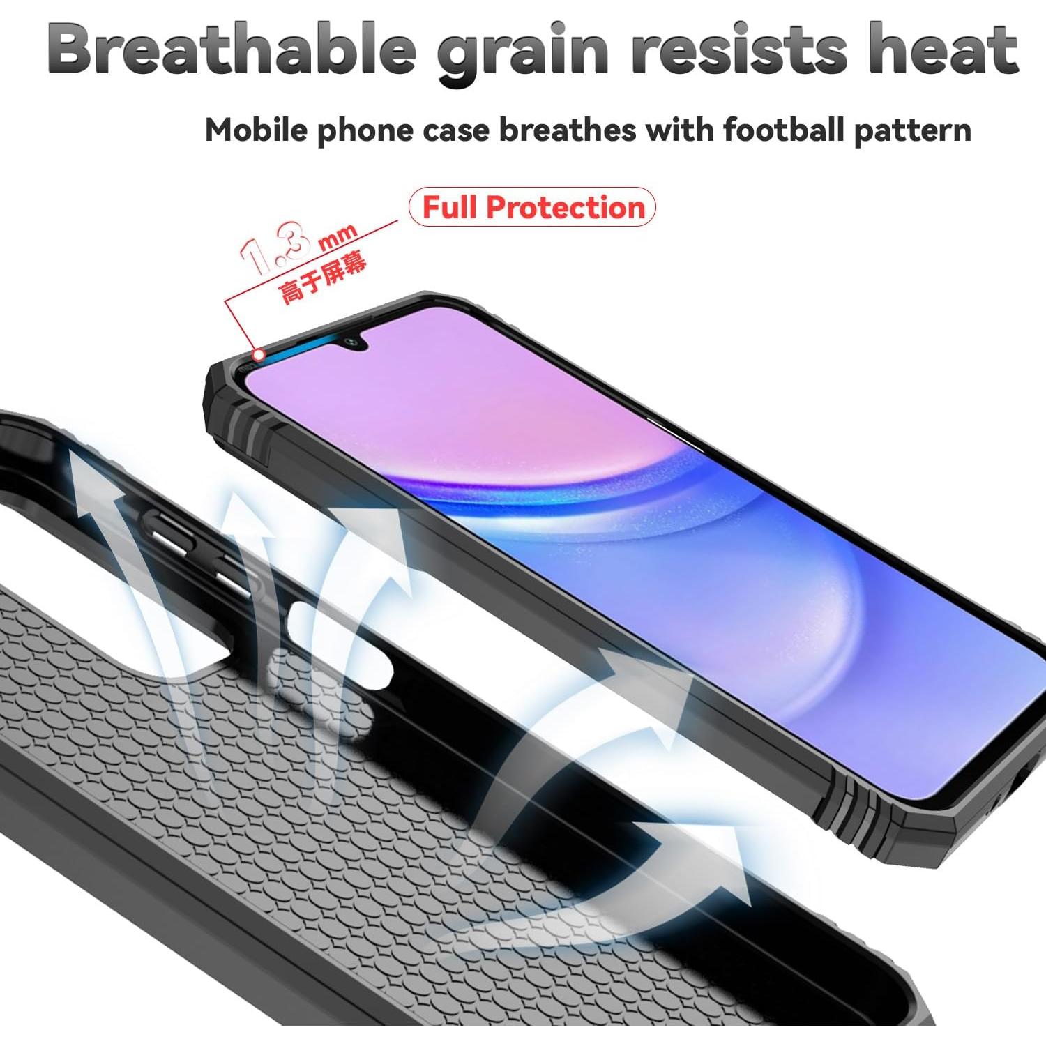 Funda Protectora Samsung Galaxy A16 5G con Soporte y Cámara