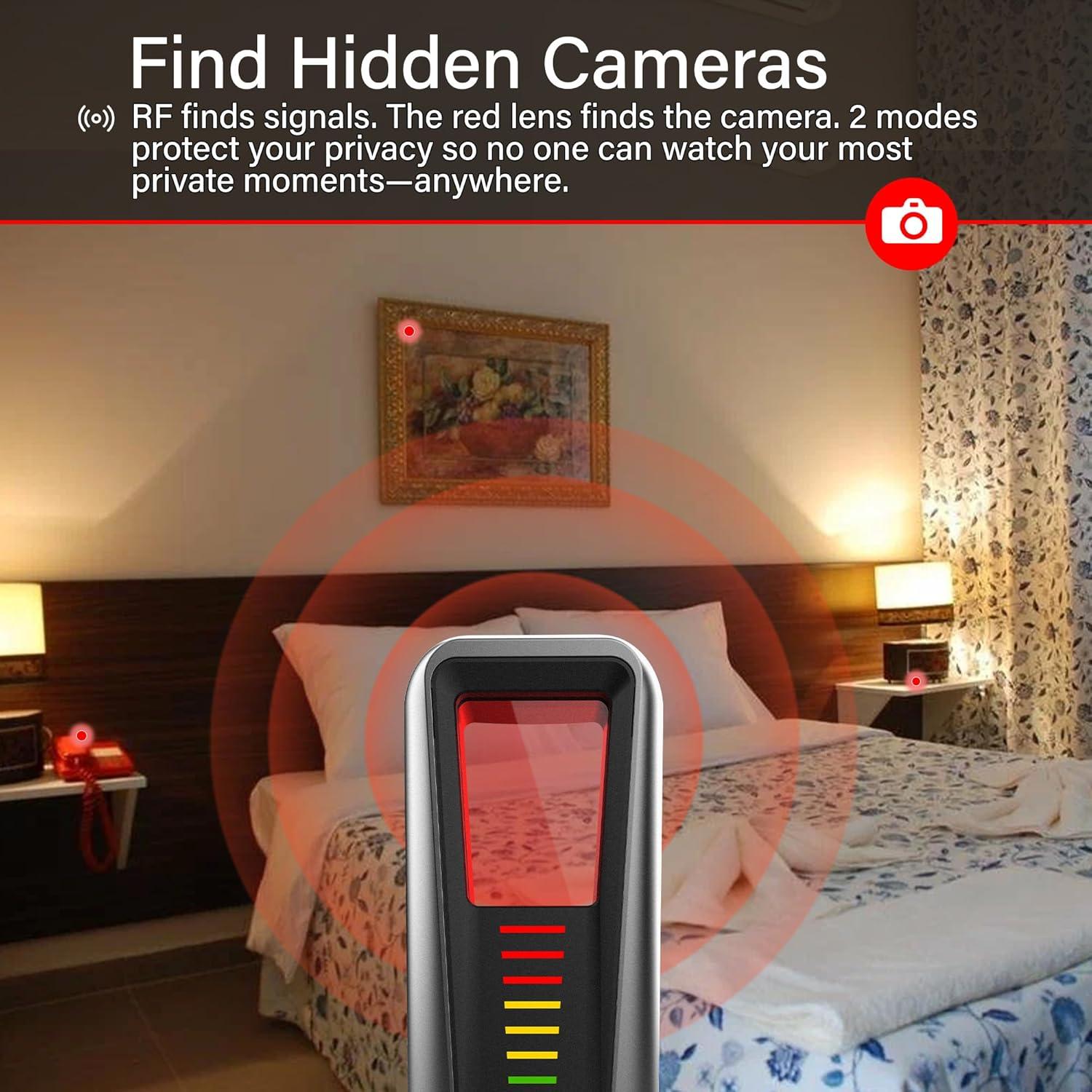 Detector de Cámara Oculta RoamRover con Escaneo RF y Alarma