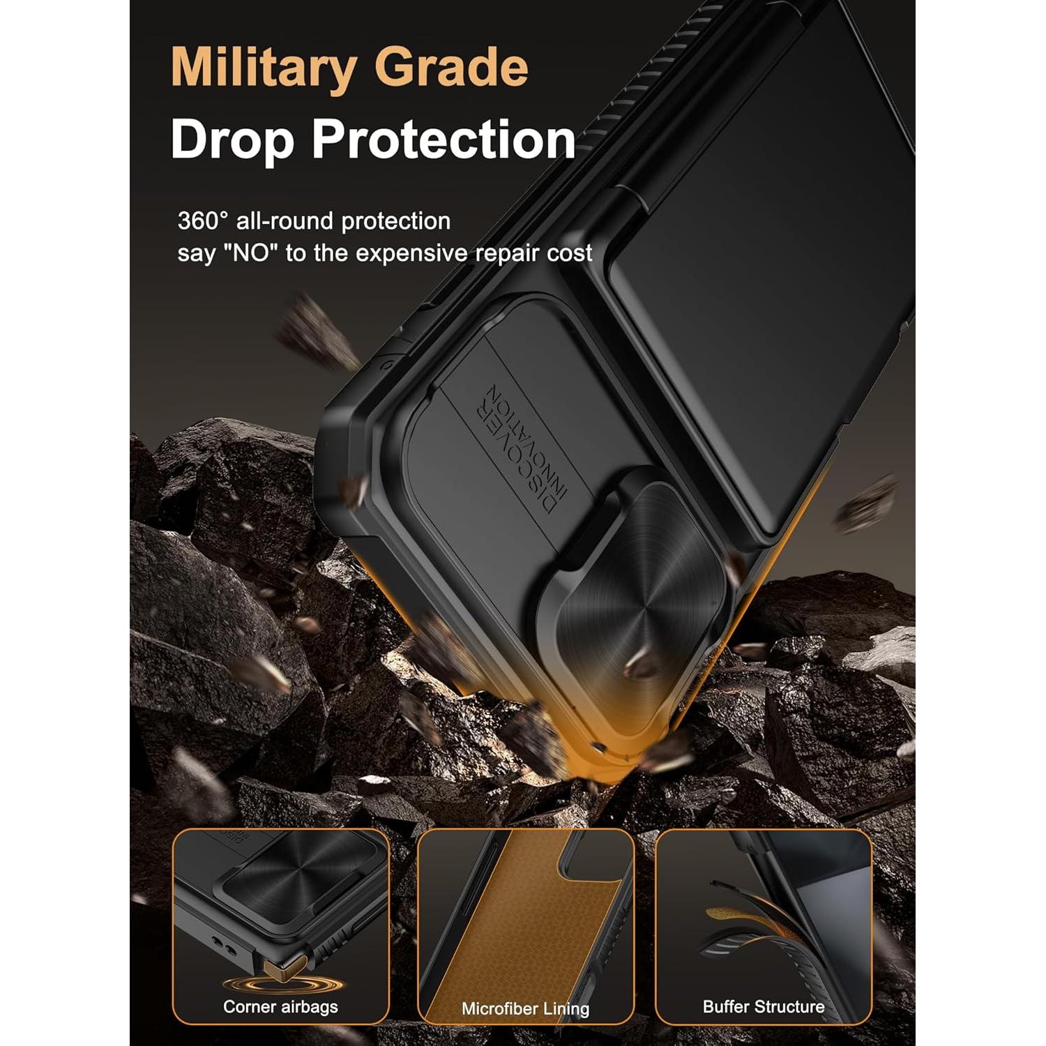 Funda Cartera Vihibii para iPhone 16 con Soporte y RFID