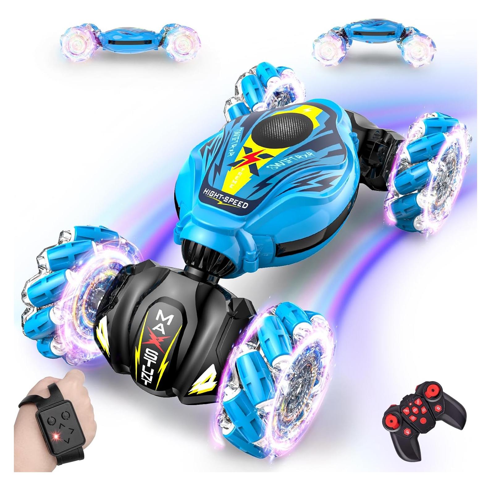 Coche Acrobático RC Cucocue 2.4GHz con Sensor de Gestos Azul