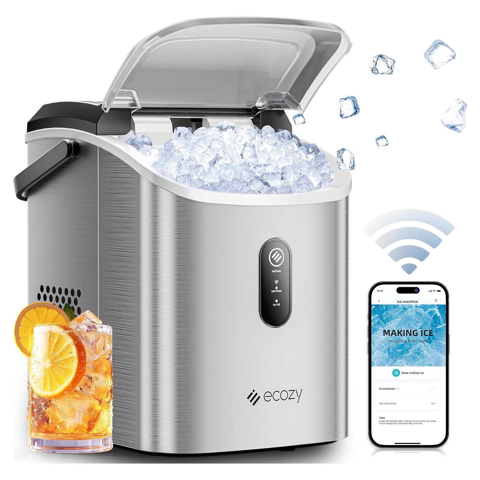 Fabricador de Hielo Portátil Ecozy IM-NS280B 15.4 kg/día