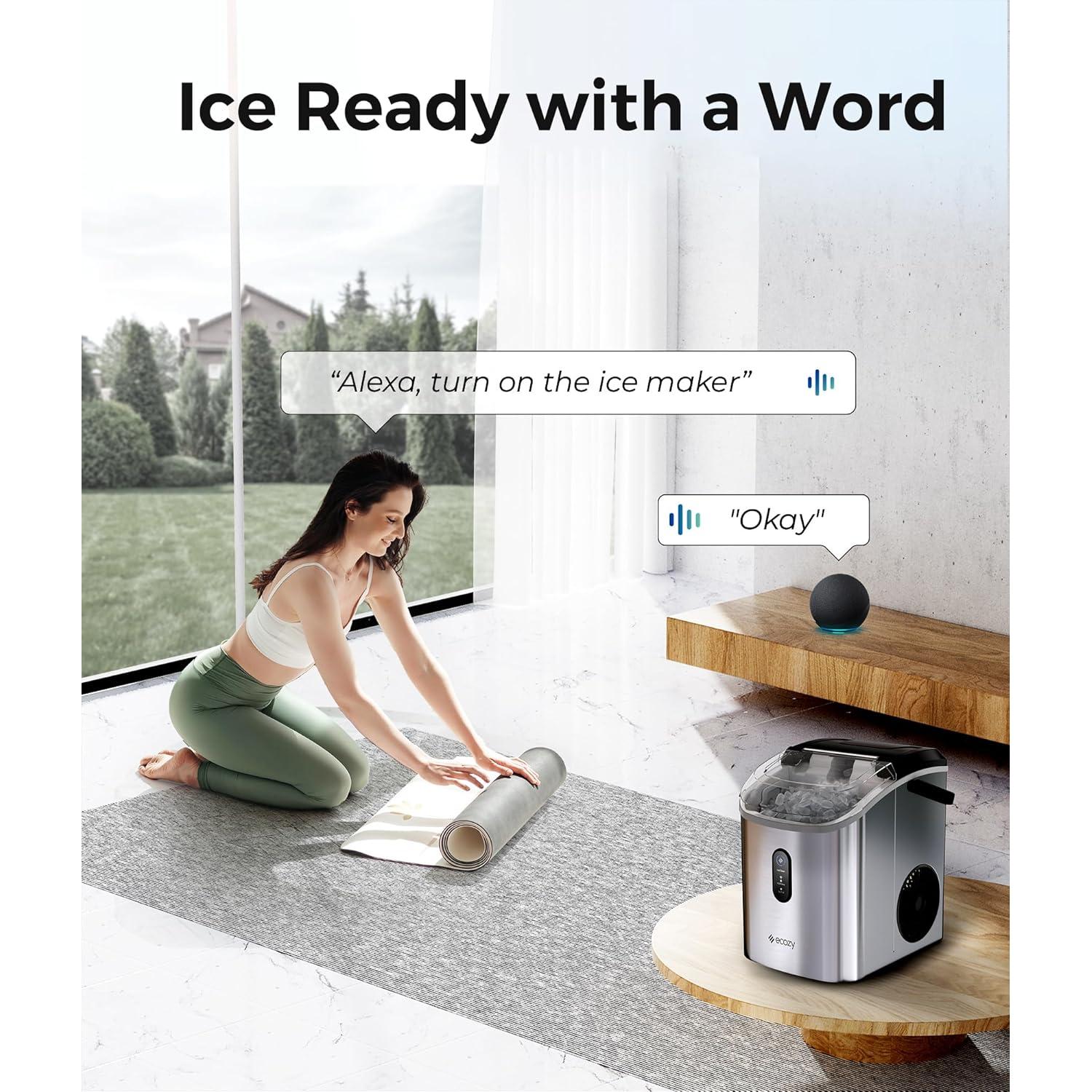 Fabricador de Hielo Portátil Ecozy IM-NS280B 15.4 kg/día