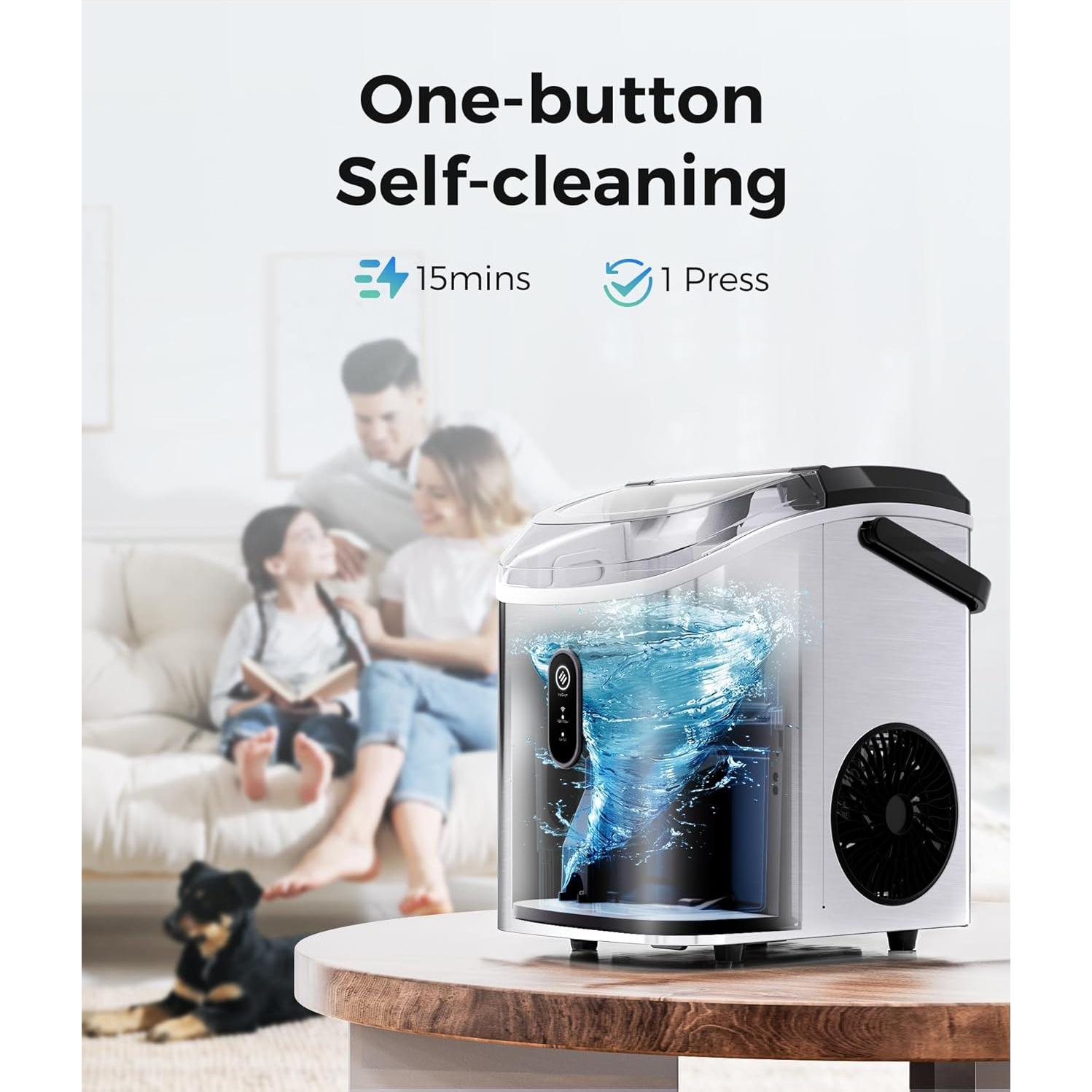 Fabricador de Hielo Portátil Ecozy IM-NS280B 15.4 kg/día